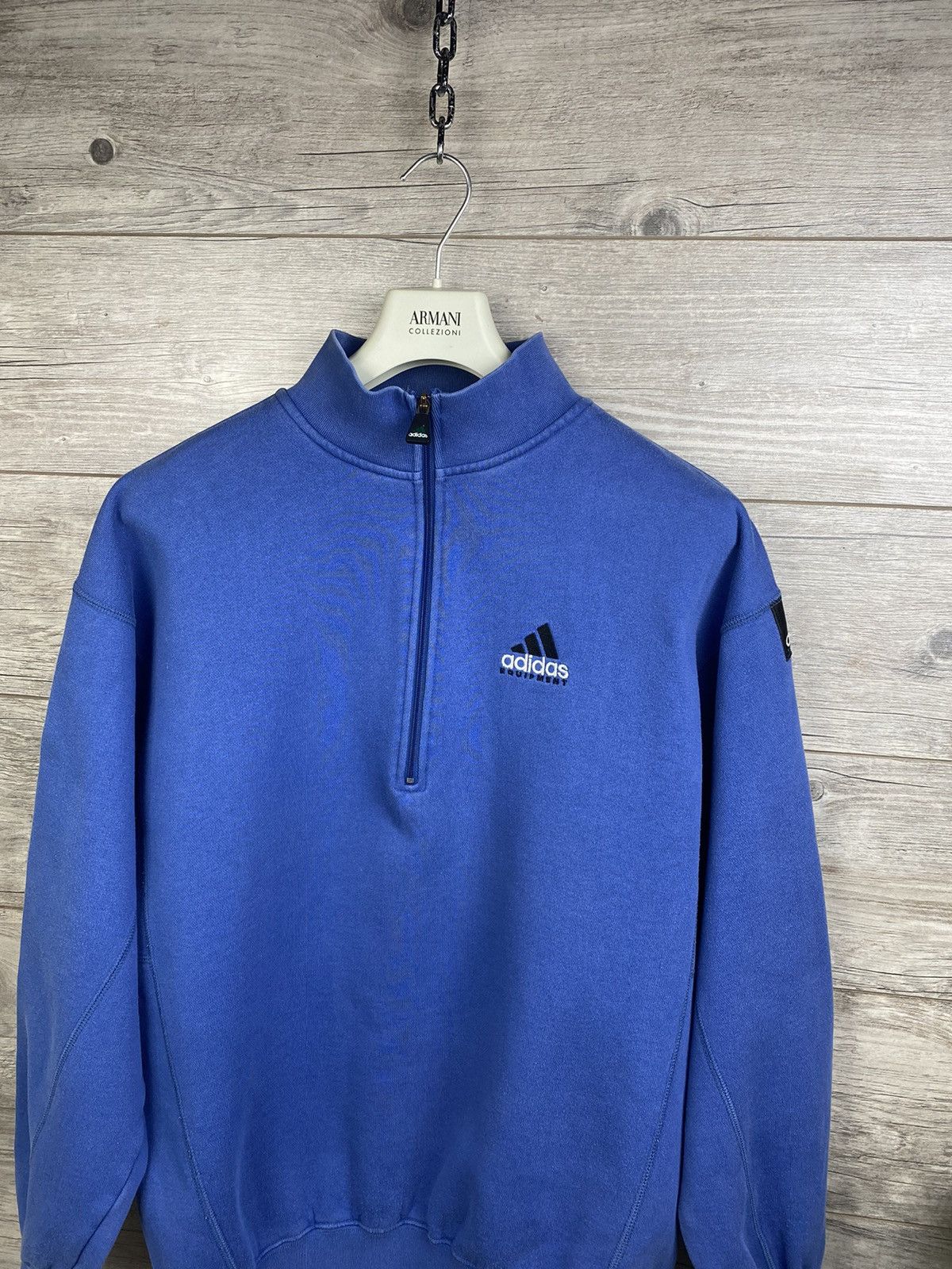 Adidas × Equipment × Vintage Adidas Equipment Pollover 1/4 Zip Vintage Sweatershirt XL Size US XL / EU 56 / 4 - 15 Thumbnail