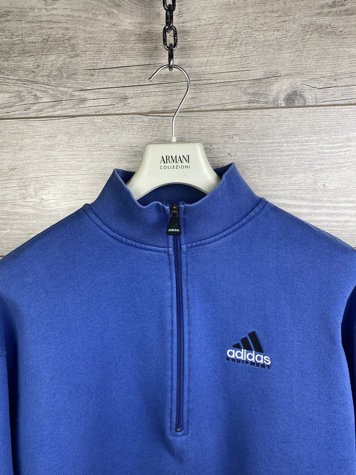Adidas × Equipment × Vintage Adidas Equipment Pollover 1/4 Zip Vintage Sweatershirt XL Size US XL / EU 56 / 4 - 5 Thumbnail