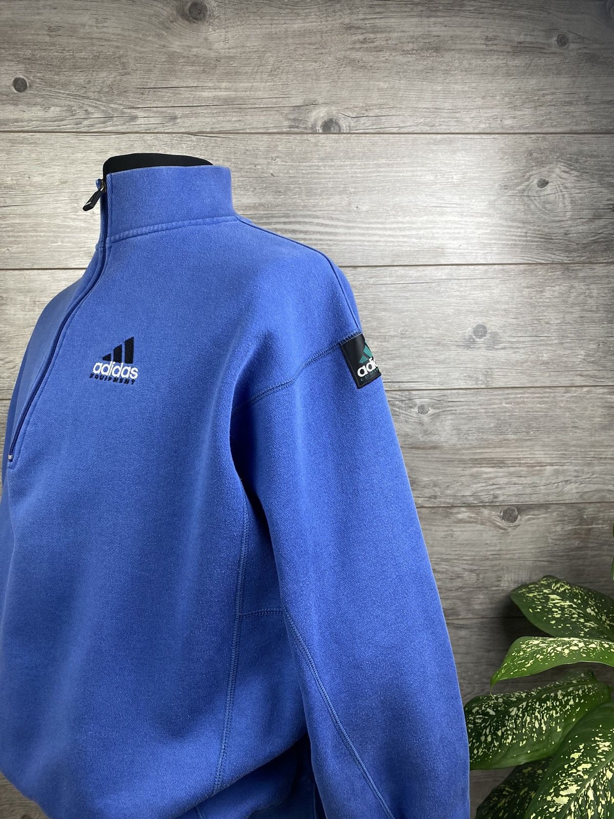 Adidas × Equipment × Vintage Adidas Equipment Pollover 1/4 Zip Vintage Sweatershirt XL Size US XL / EU 56 / 4 - 10 Thumbnail