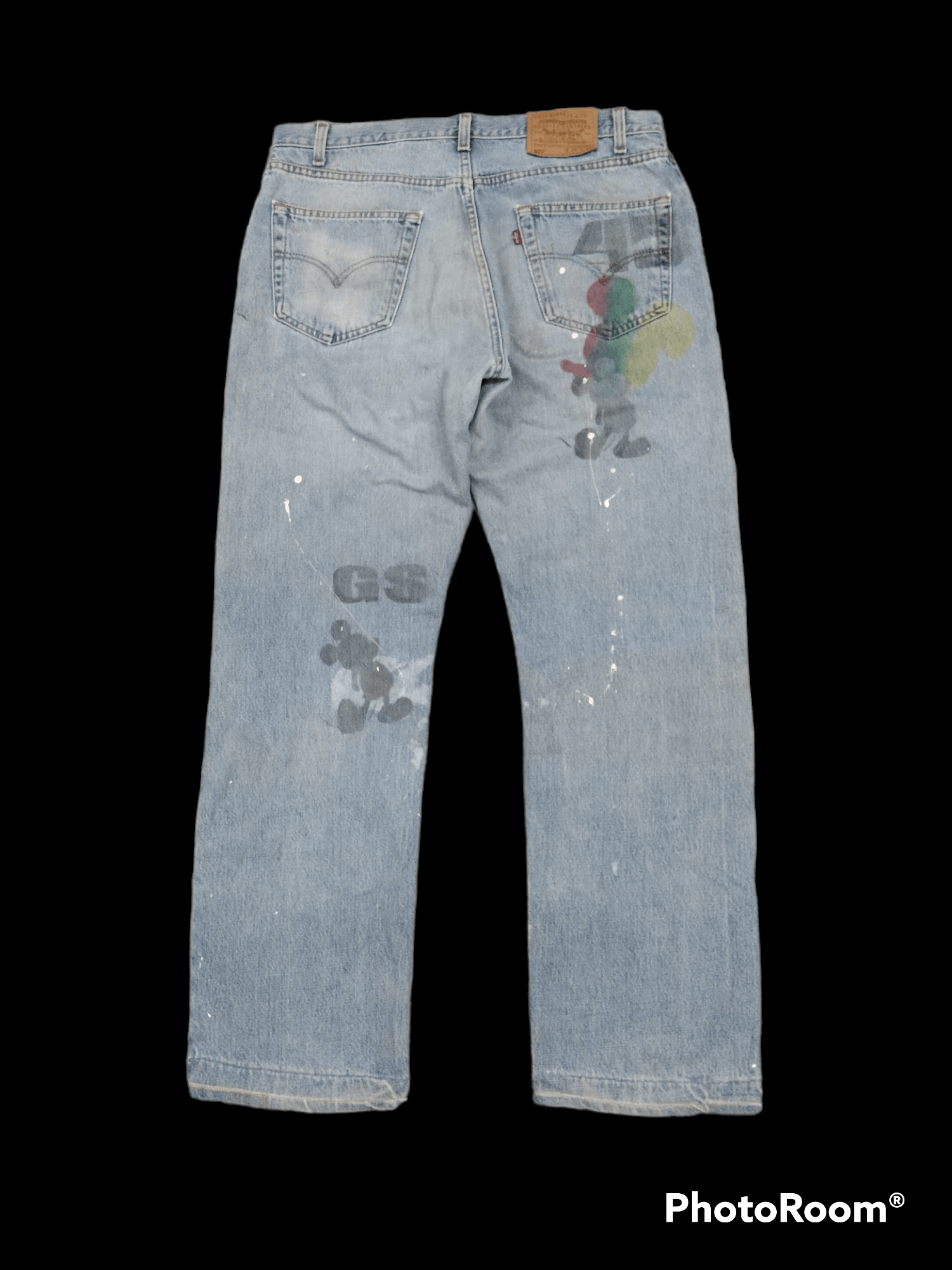 Levi's Vintage Clothing VINTAGE INSANE 90s🔥LEVIS 5O5 X MICKEY MOUSE DENIM PANTS Size US 35 - 3 Thumbnail