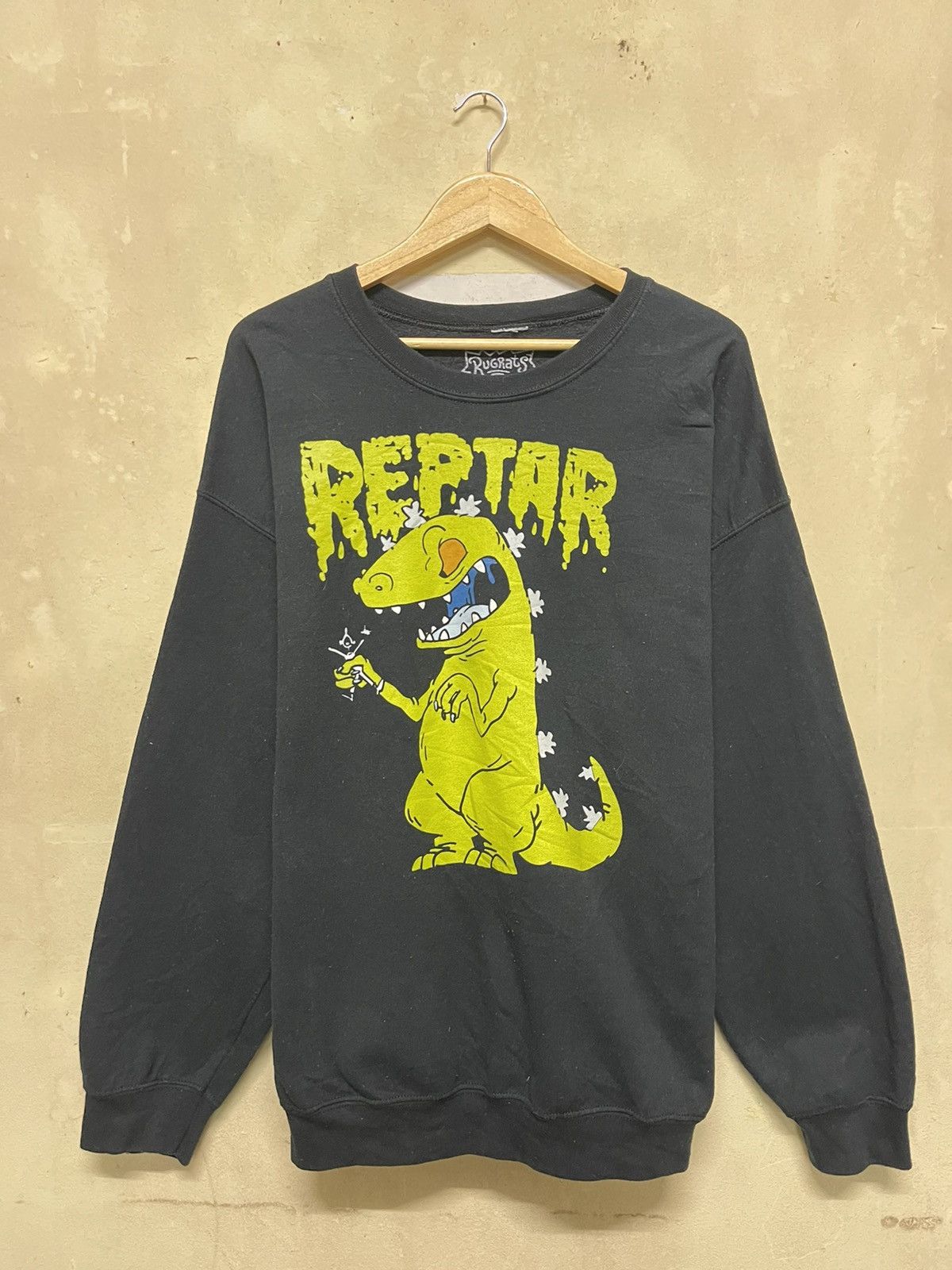 Cartoon Network × Nickelodeon × Vintage Vintage Rugrats Reptar Big Print Sweatshirt Size US XL / EU 56 / 4 - 1 Thumbnail