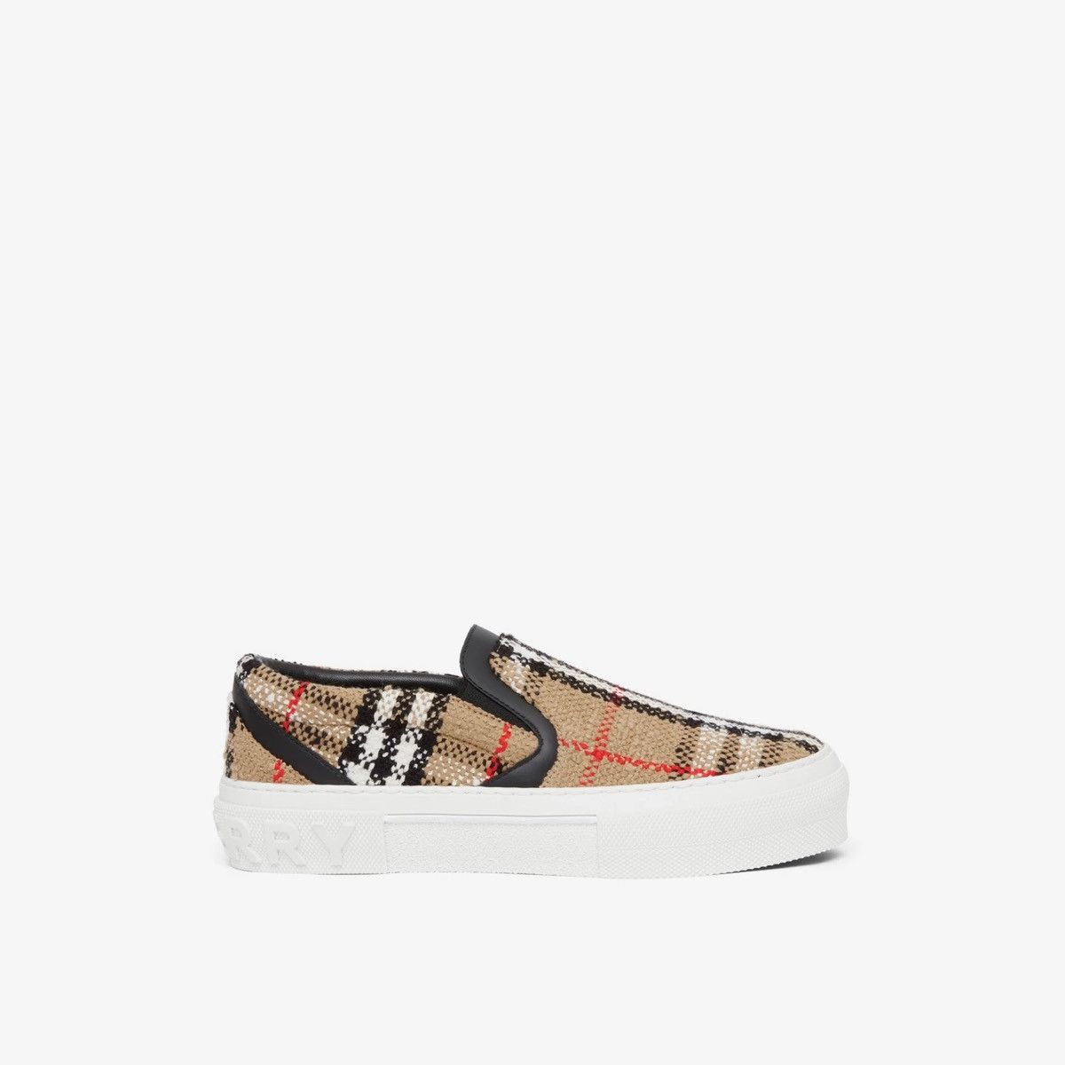 Burberry Vintage Check Cotton Wool Blend Sneakers
