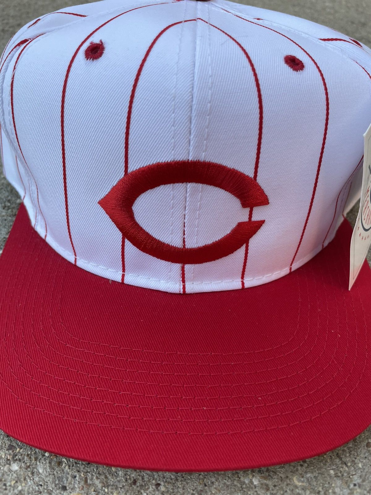 Vintage Vintage Cincinnati Reds Outdoor Cap Pinstripe Hat Grailed