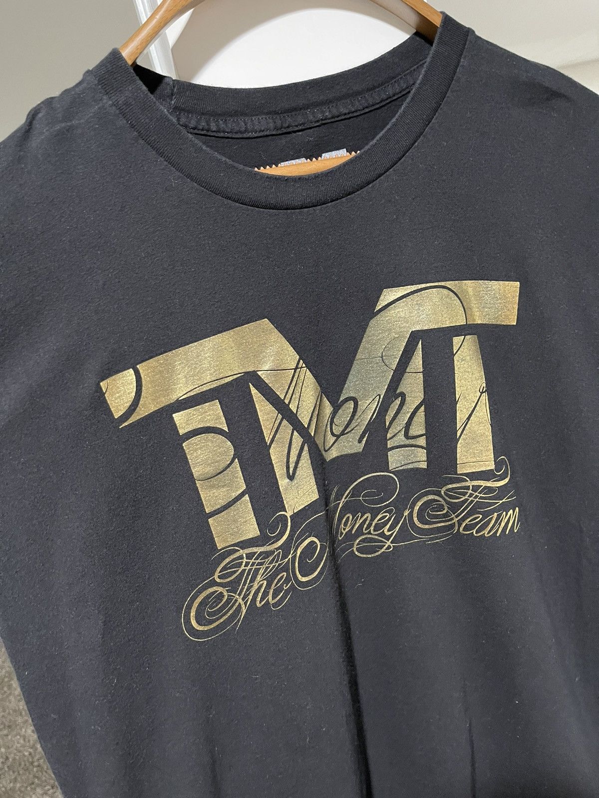Other TMT The Money Team Floyd Mayweather Black / Gold tee Size US L / EU 52-54 / 3 - 3 Thumbnail