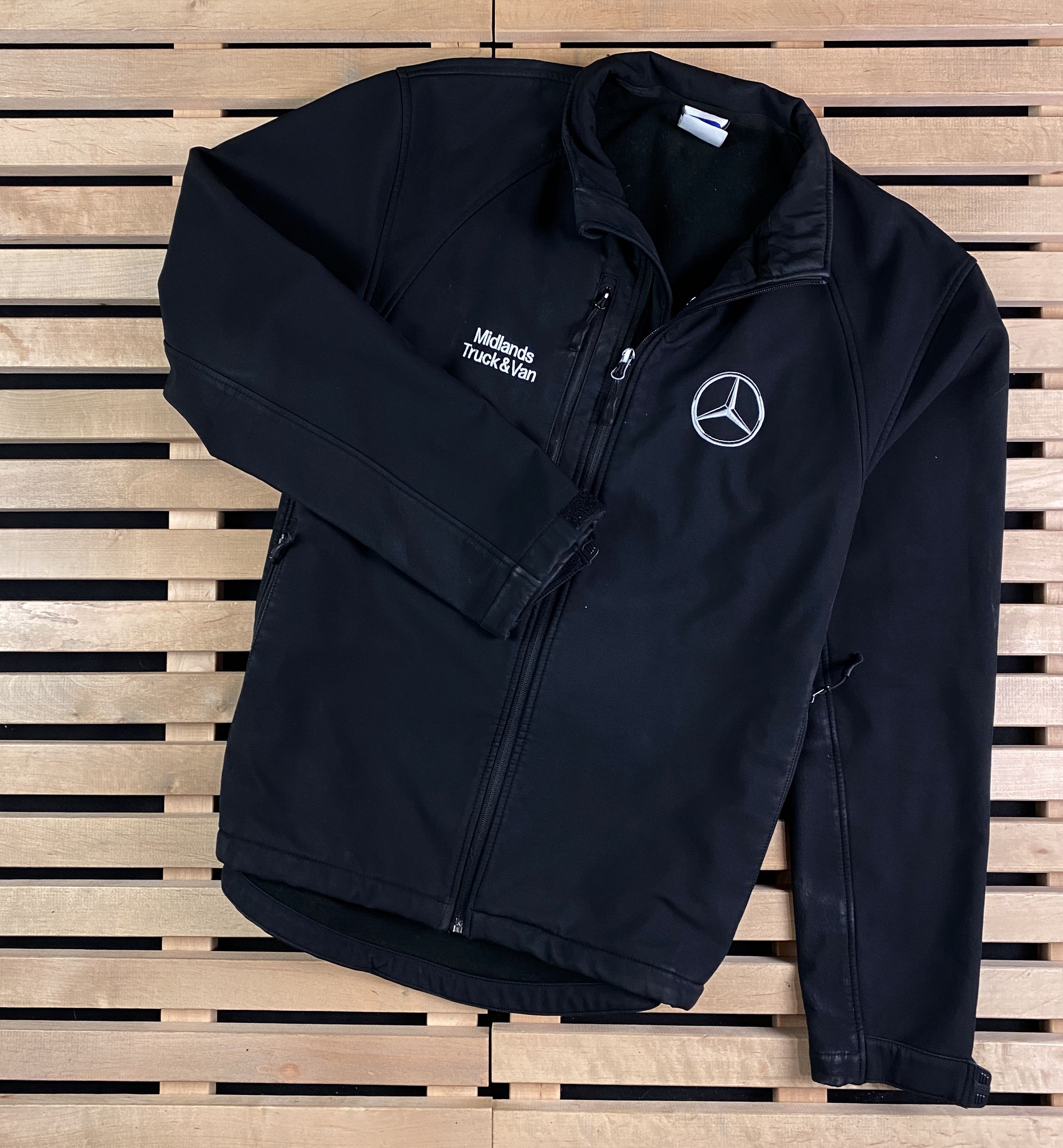 Mercedes-Benz × Vintage Mens Bomber Jacket Russels Mercedes Benz Size M Size US M / EU 48-50 / 2 - 1 Thumbnail
