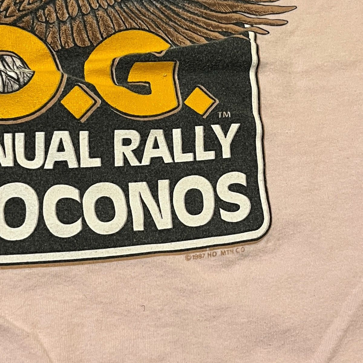 Harley Davidson × Vintage 80s HOG Rallies 1/4 Button Shirt Size US M / EU 48-50 / 2 - 7 Thumbnail