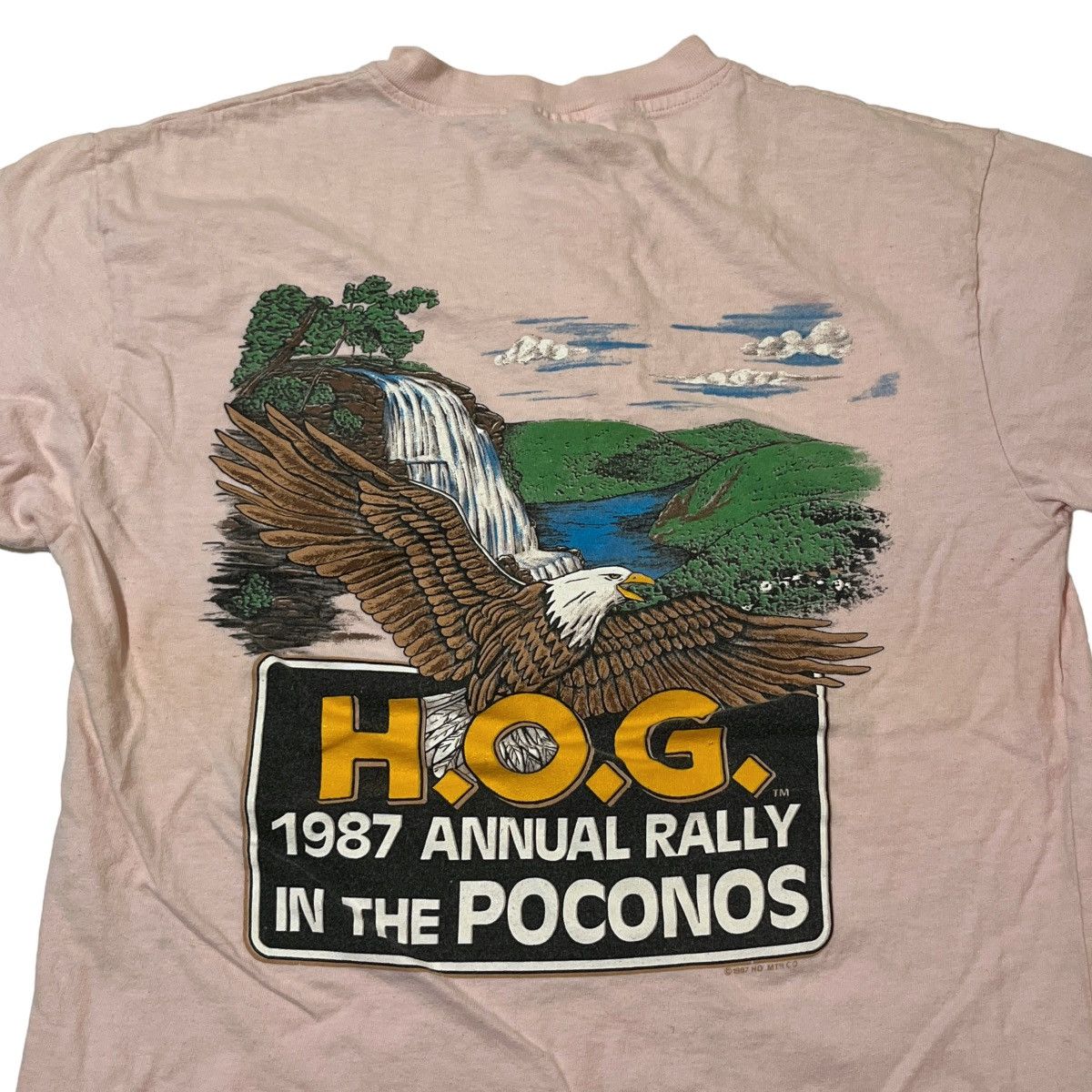 Harley Davidson × Vintage 80s HOG Rallies 1/4 Button Shirt Size US M / EU 48-50 / 2 - 1 Thumbnail