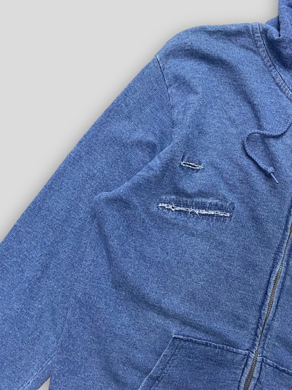 Issey Miyake × Tete Homme × Vintage Vintage Tete Homme Issey Miyake Distressed Style Hoodie Size US S / EU 44-46 / 1 - 4 Thumbnail