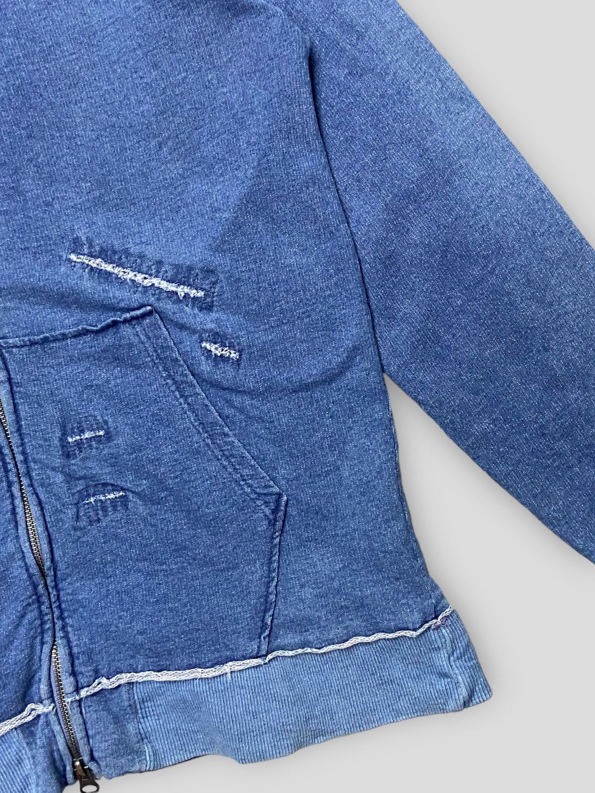 Issey Miyake × Tete Homme × Vintage Vintage Tete Homme Issey Miyake Distressed Style Hoodie Size US S / EU 44-46 / 1 - 5 Thumbnail