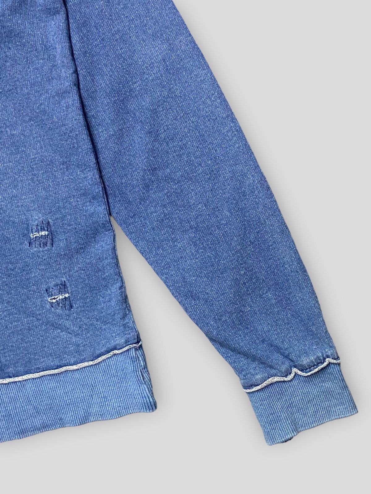 Issey Miyake × Tete Homme × Vintage Vintage Tete Homme Issey Miyake Distressed Style Hoodie Size US S / EU 44-46 / 1 - 10 Thumbnail