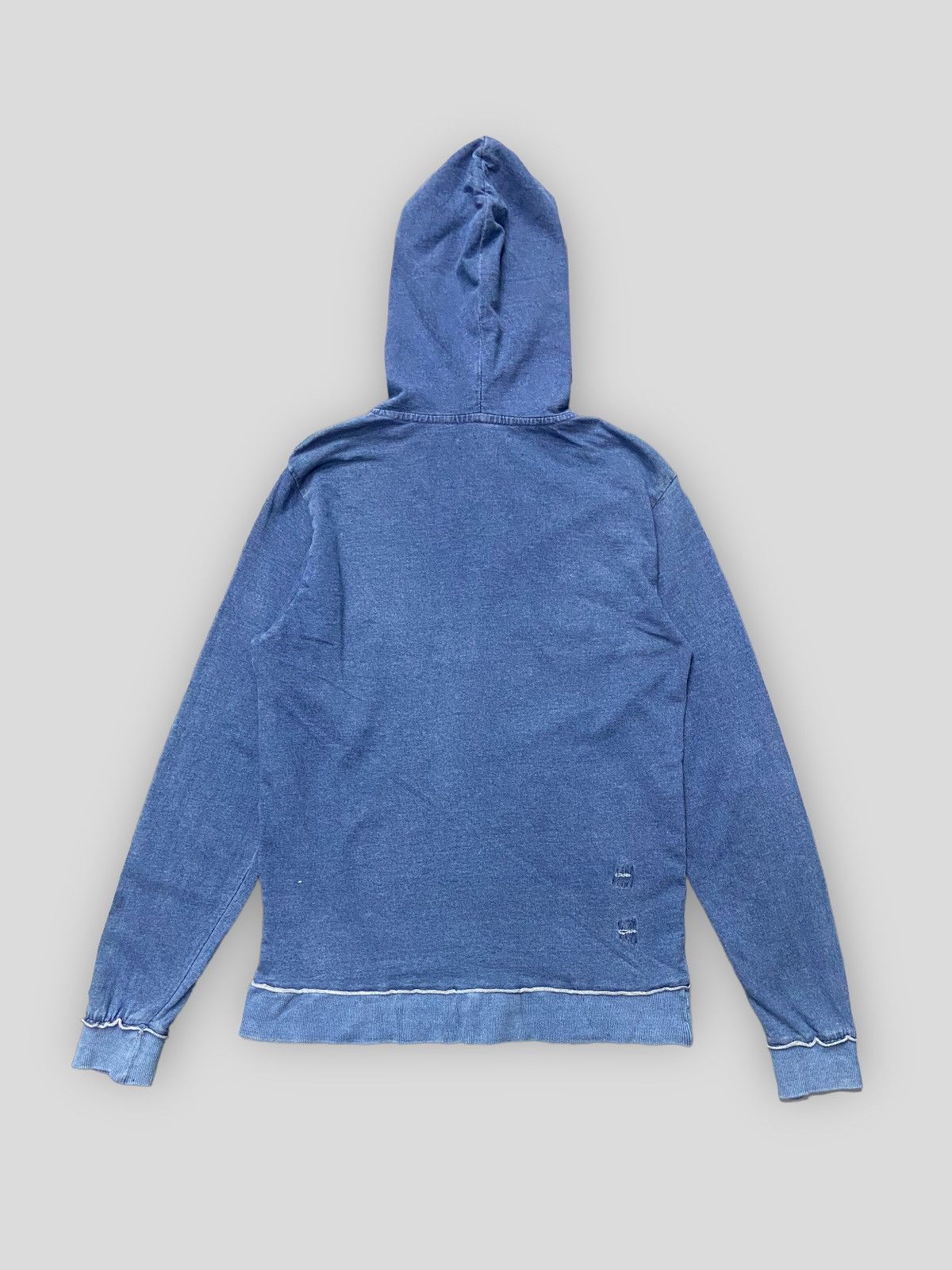 Issey Miyake × Tete Homme × Vintage Vintage Tete Homme Issey Miyake Distressed Style Hoodie Size US S / EU 44-46 / 1 - 2 Thumbnail