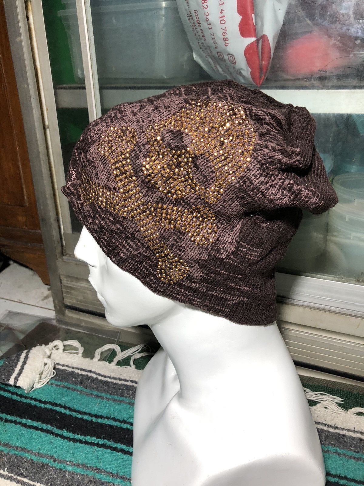 Japanese Brand Apestein Skull Punk Bondage Beanie Hats Size ONE SIZE - 1 Thumbnail