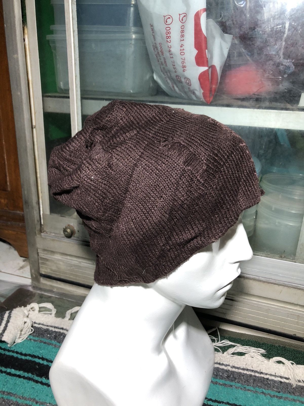 Japanese Brand Apestein Skull Punk Bondage Beanie Hats Size ONE SIZE - 2 Thumbnail