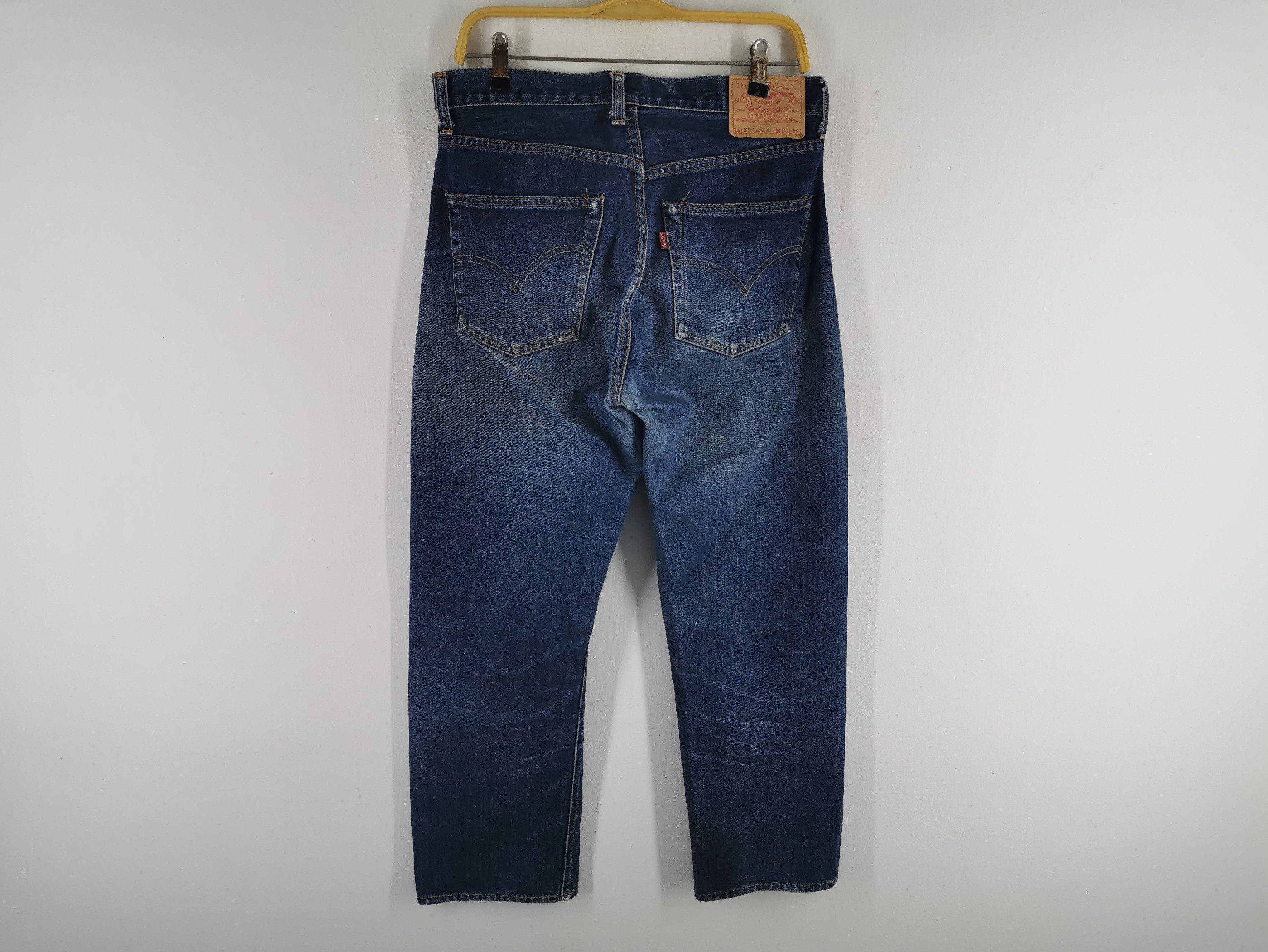 Levi's Vintage Levis Lot 551 Big E Denim Made In USA Size 33/33x36 Size US 33 - 5 Thumbnail
