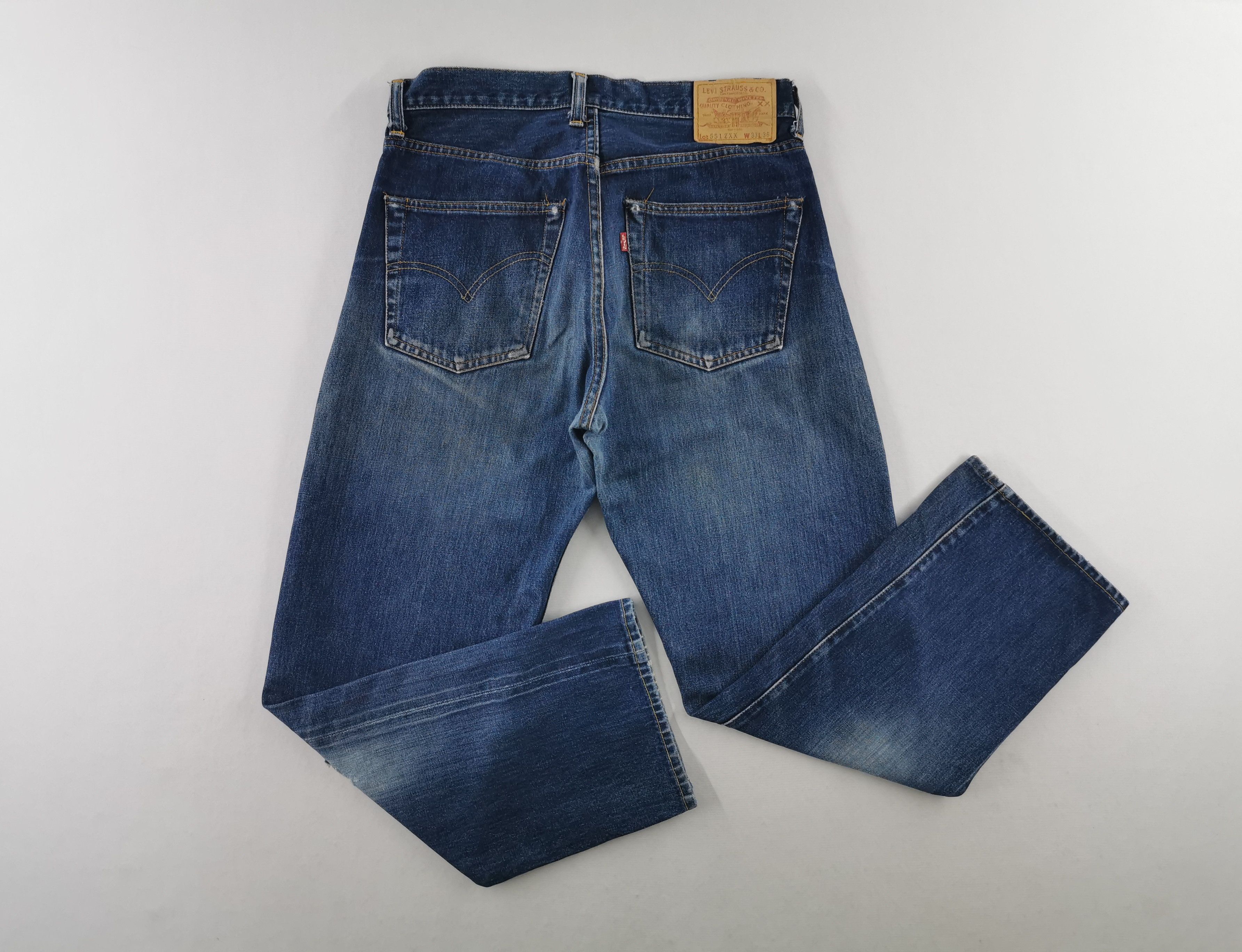 Levi's Vintage Levis Lot 551 Big E Denim Made In USA Size 33/33x36 Size US 33 - 3 Thumbnail