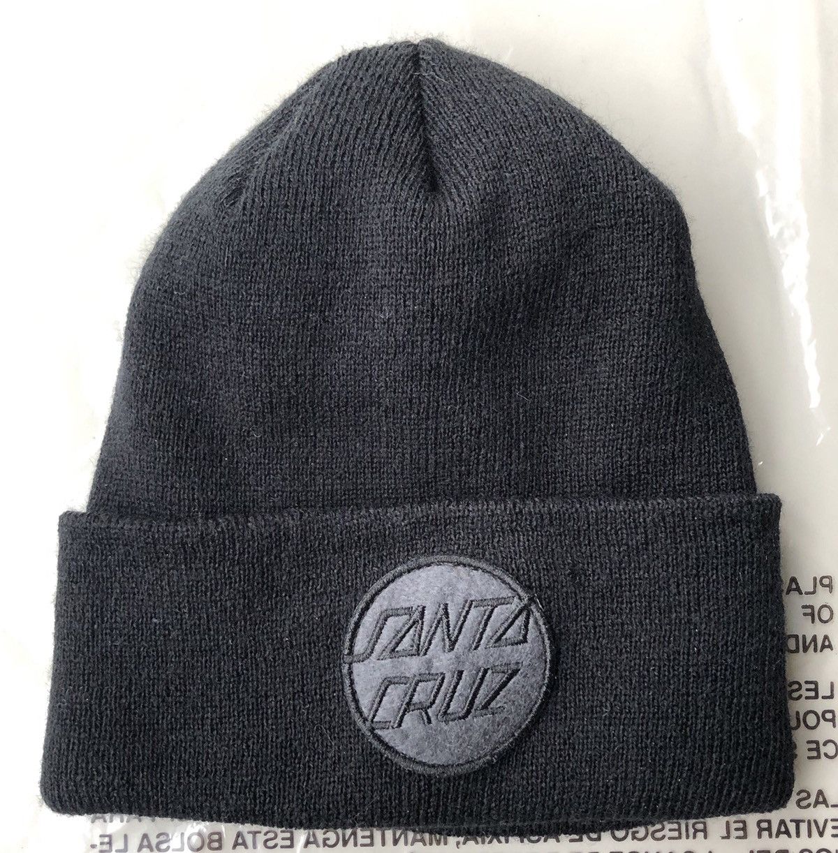 Santa Cruz Skateboards Santa Cruz Rare Vintage Beanie BLACK Size ONE SIZE - 1 Thumbnail