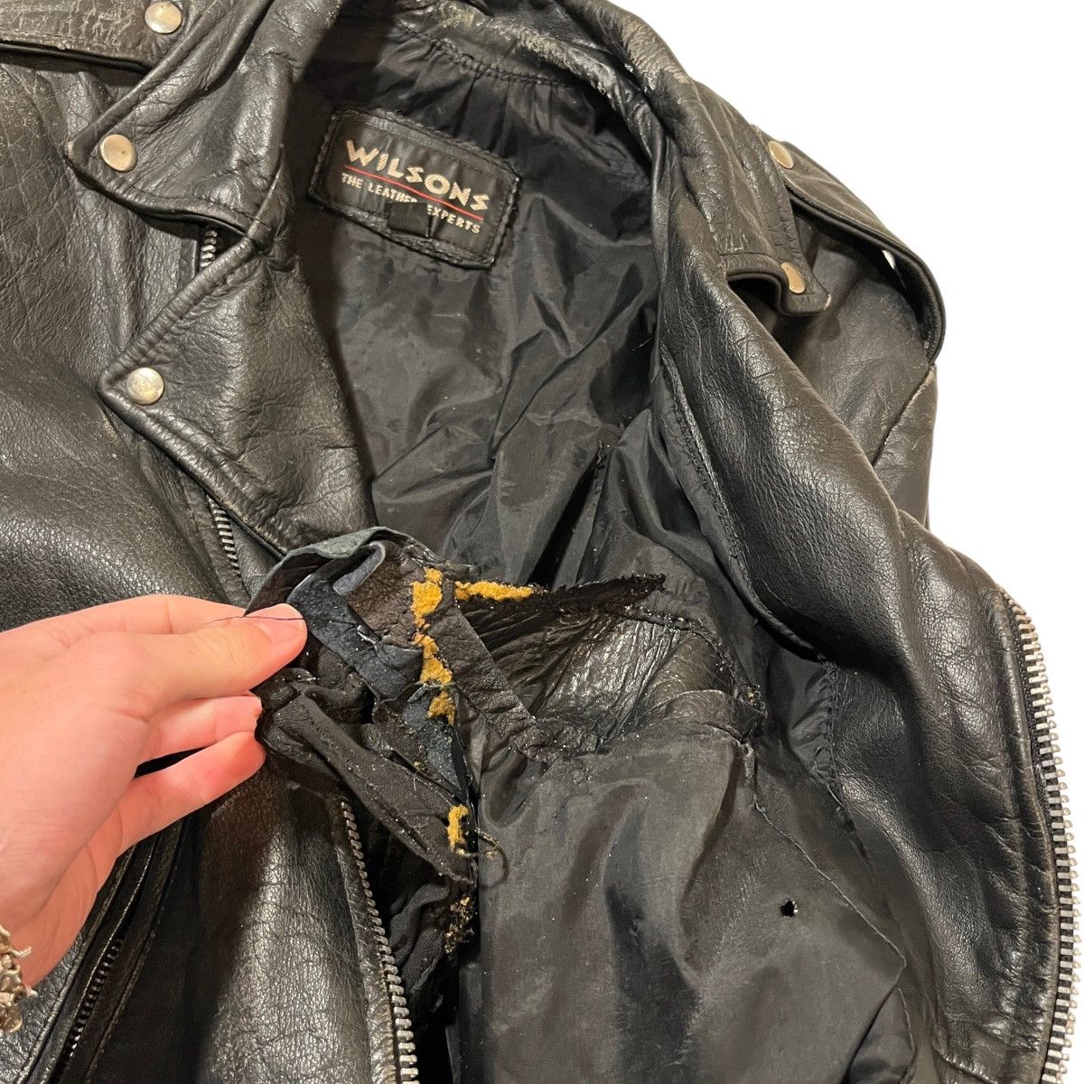 Vintage × Wilsons Leather 80s Wilson’s Leather Jacket Size US S / EU 44-46 / 1 - 3 Thumbnail