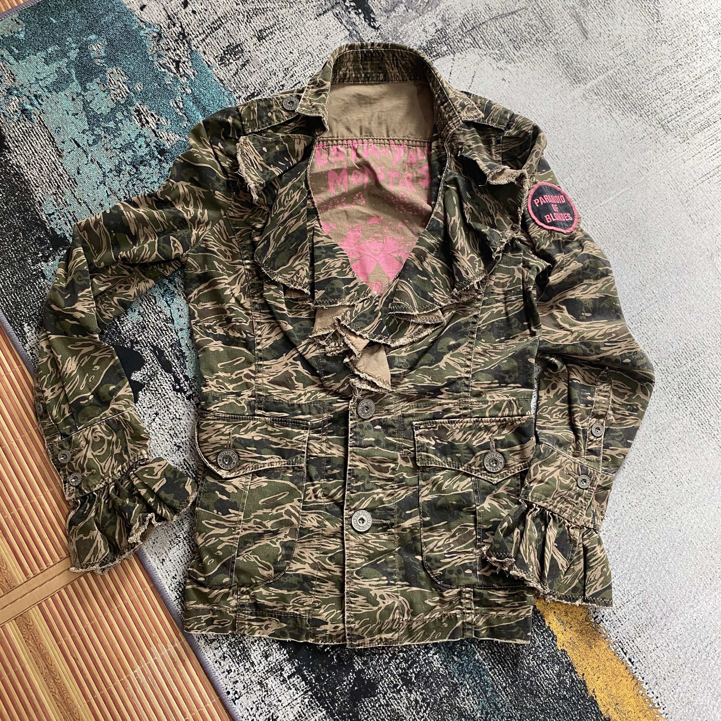 Hysteric Glamour RARE🔥 Destroy All Monsters Meets Hysteric Glamour Army Camo Size XS / US 0-2 / IT 36-38 - 2 Thumbnail