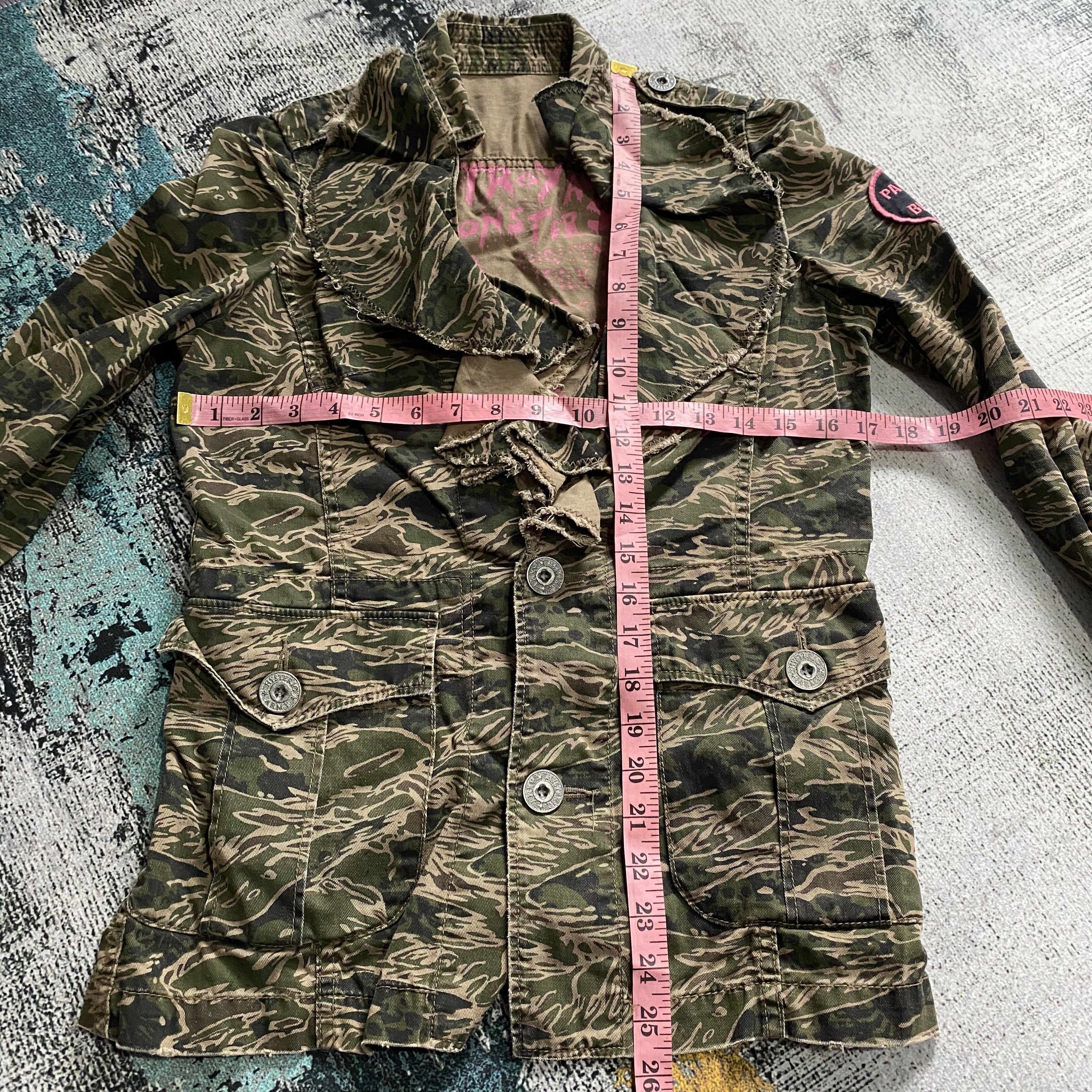 Hysteric Glamour RARE🔥 Destroy All Monsters Meets Hysteric Glamour Army Camo Size XS / US 0-2 / IT 36-38 - 13 Thumbnail