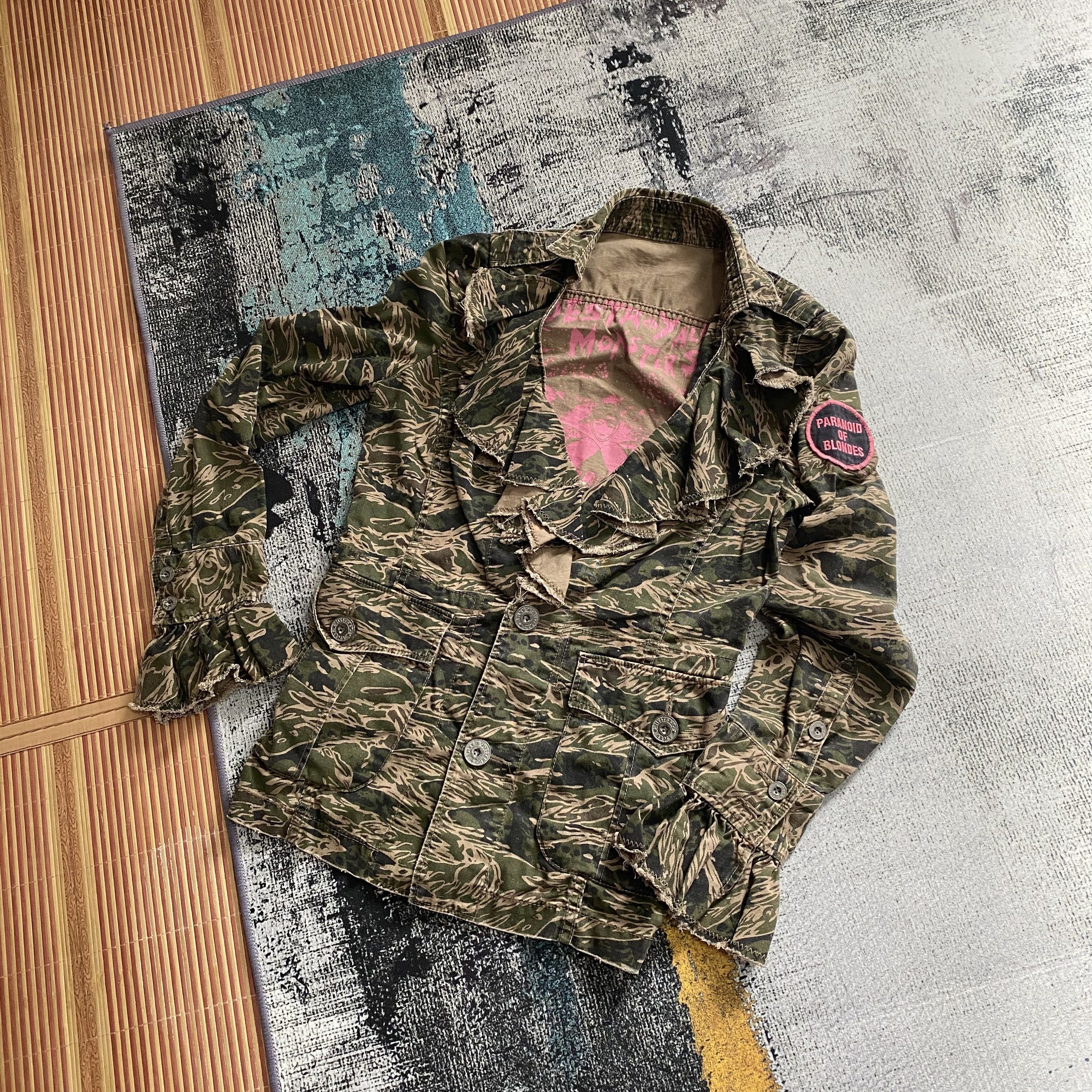 Hysteric Glamour RARE🔥 Destroy All Monsters Meets Hysteric Glamour Army Camo Size XS / US 0-2 / IT 36-38 - 1 Thumbnail