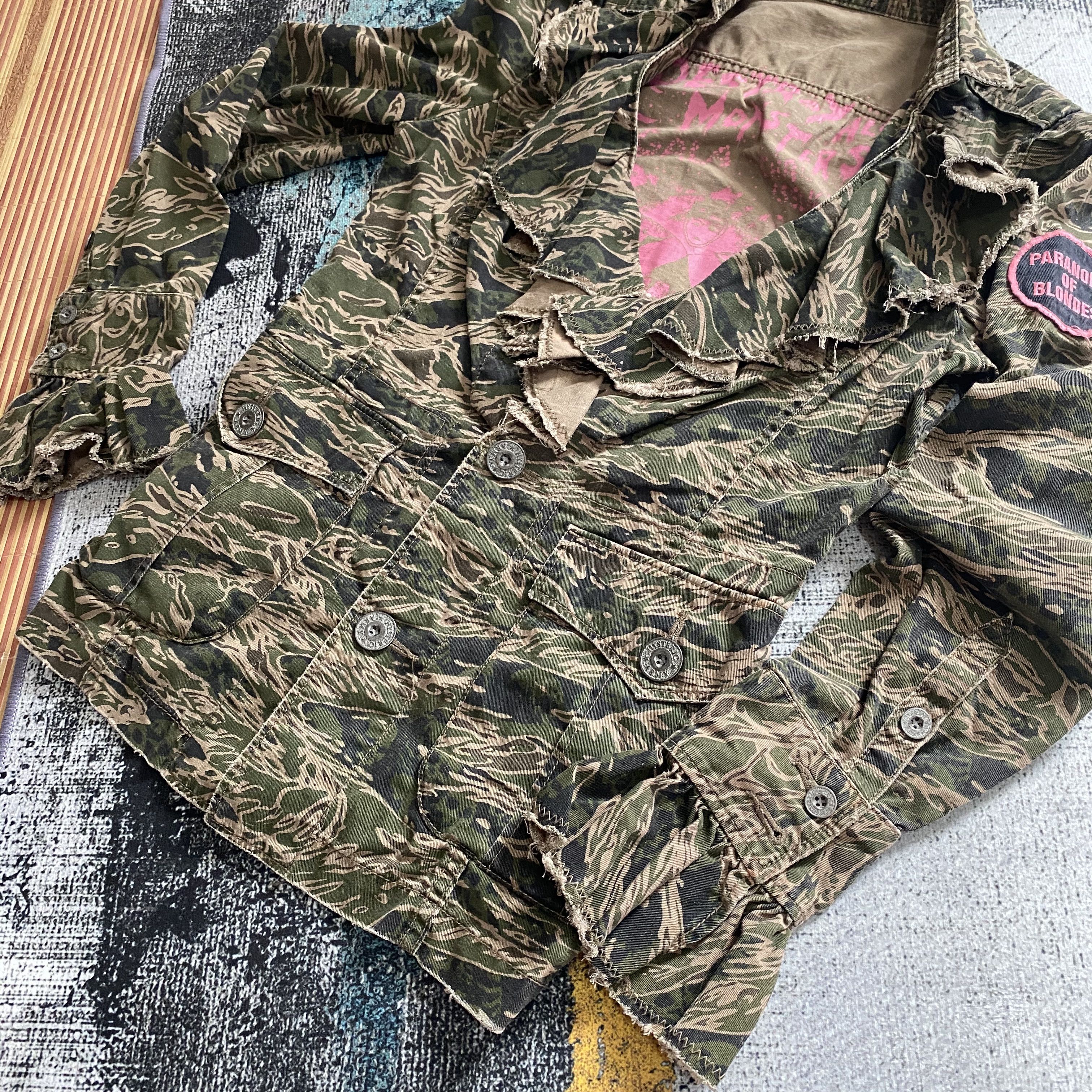 Hysteric Glamour RARE🔥 Destroy All Monsters Meets Hysteric Glamour Army Camo Size XS / US 0-2 / IT 36-38 - 6 Thumbnail