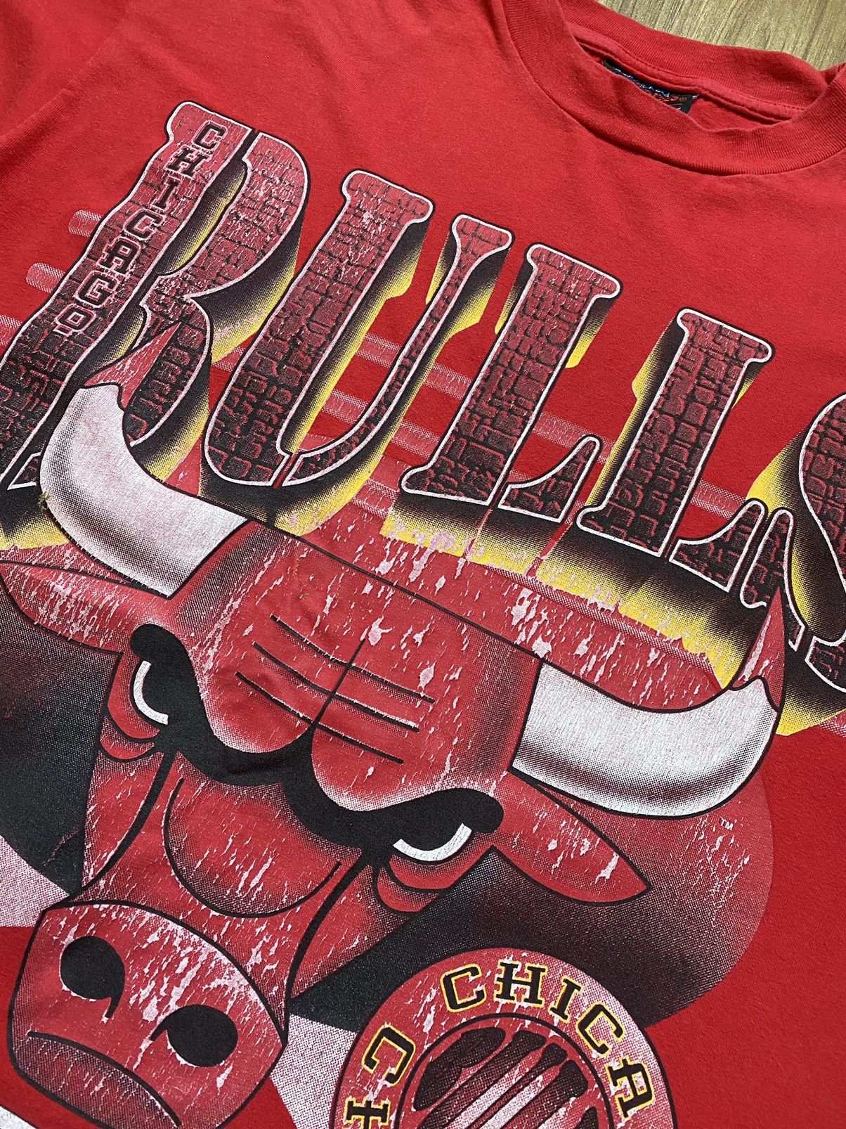 NBA Vintage Chicago Bulls Magic T Shirt Lakers Jordan Bills Tee Size US L / EU 52-54 / 3 - 3 Thumbnail