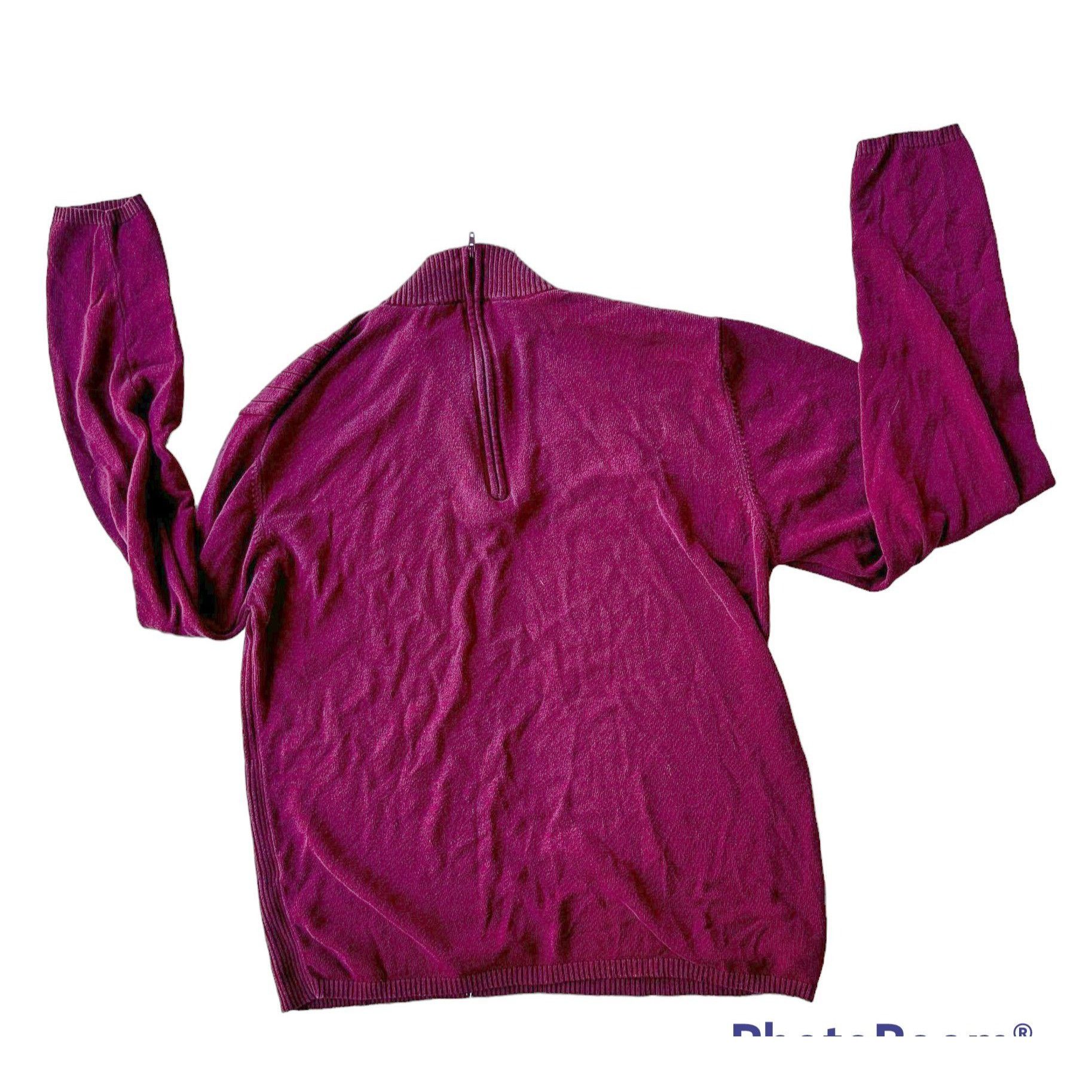 Vintage Vintage Samantha Edwards Sweater XL Burgundy Wine Back Zip S Size XL / US 12-14 / IT 48-50 - 7 Thumbnail