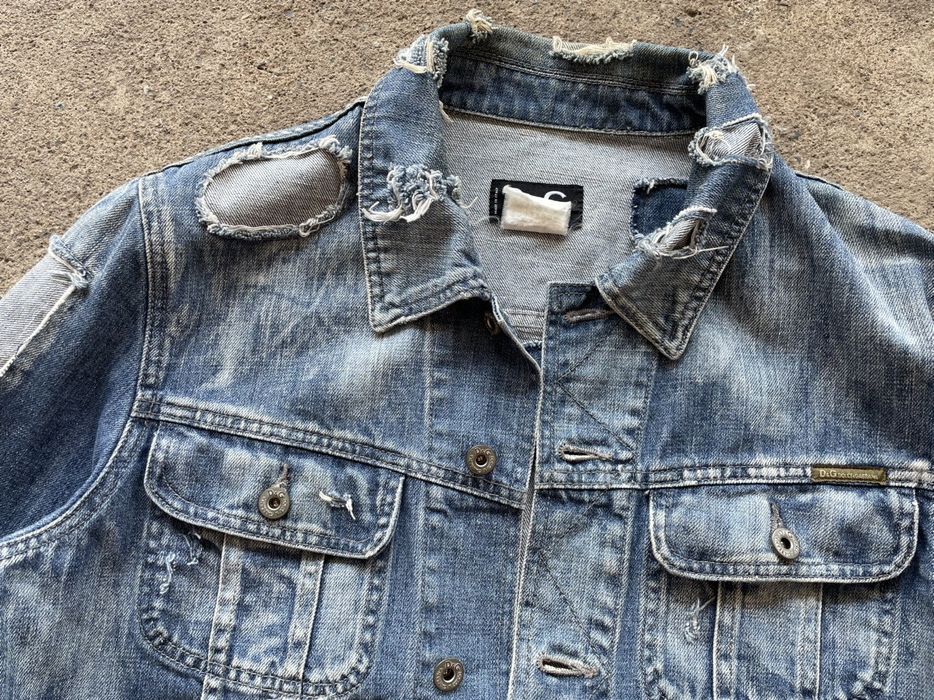 Dolce & Gabbana Dolce & Gabbana AW04 Reconstructed Denim Jacket