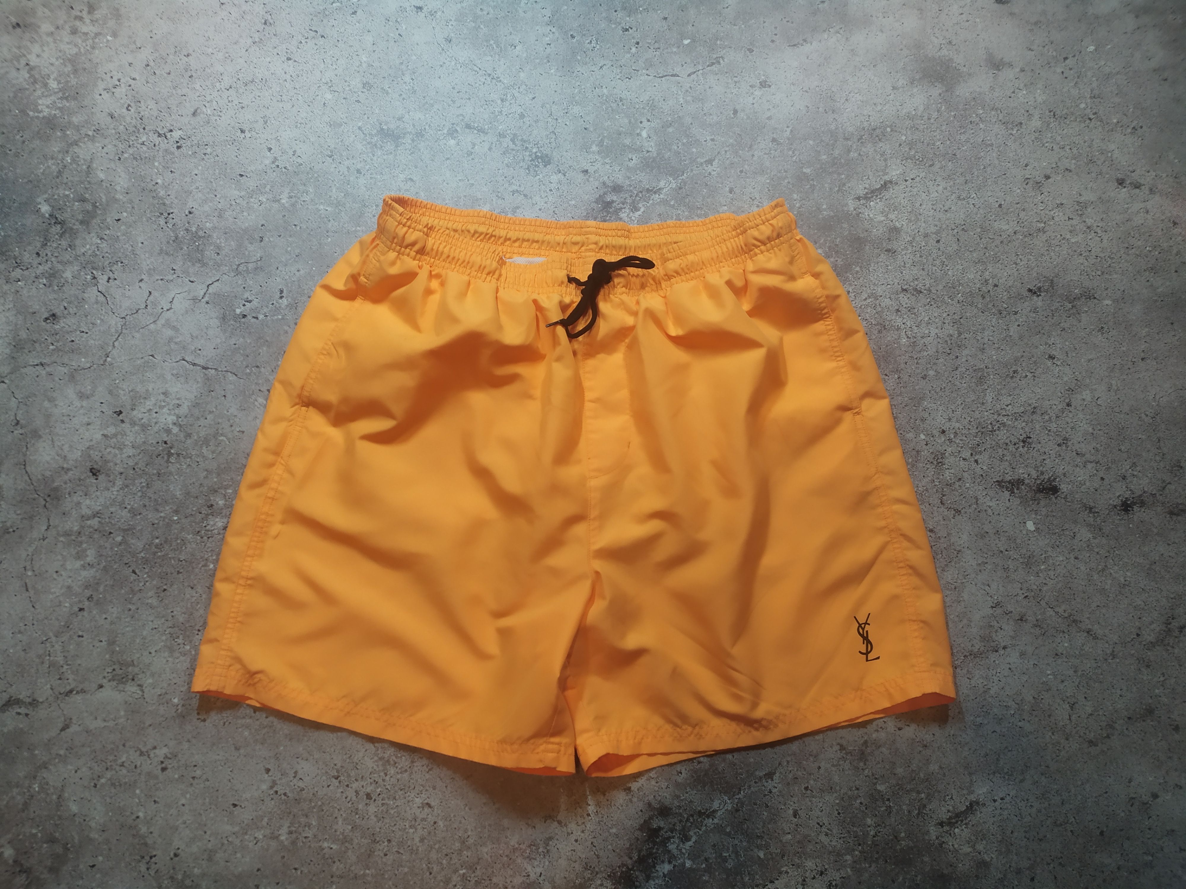Vintage × Yves Saint Laurent Vintage YSL Yves Saint Laurent big logo blue Shorts 90s Size US 32 / EU 48 - 3 Thumbnail