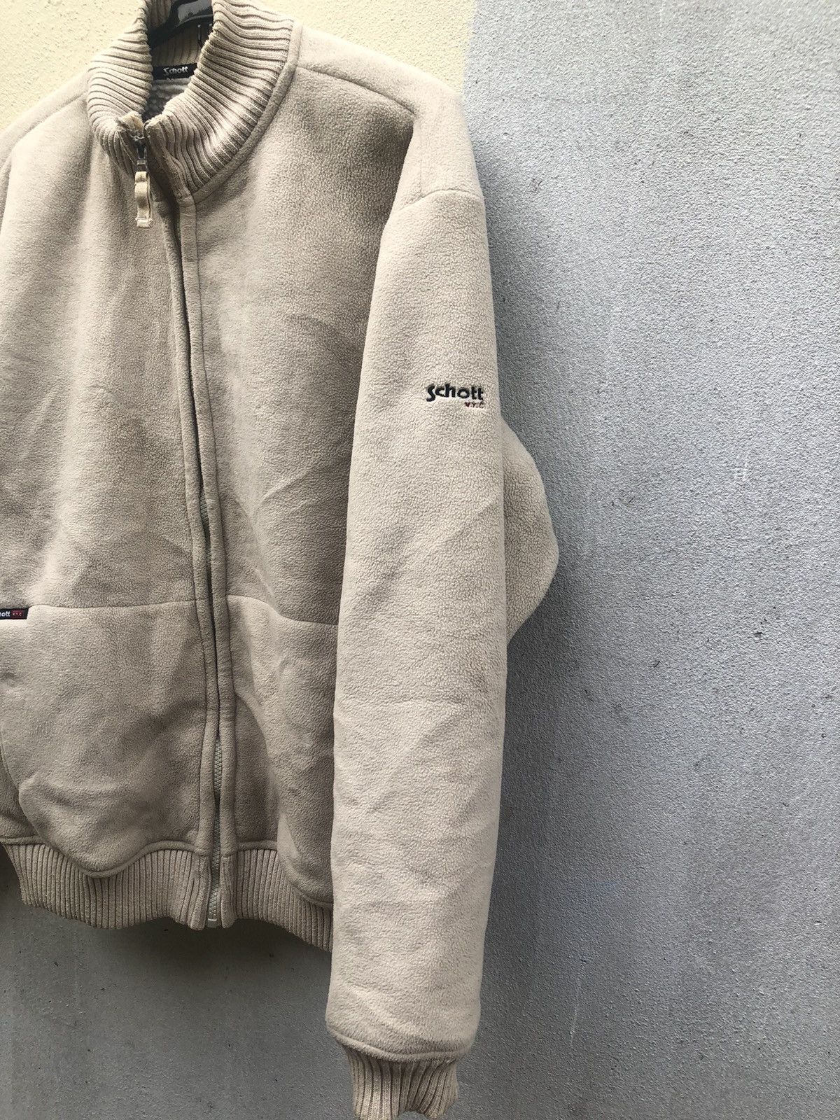 Schott Schott Sherpa Cream bomber jacket Size US M / EU 48-50 / 2 - 4 Thumbnail