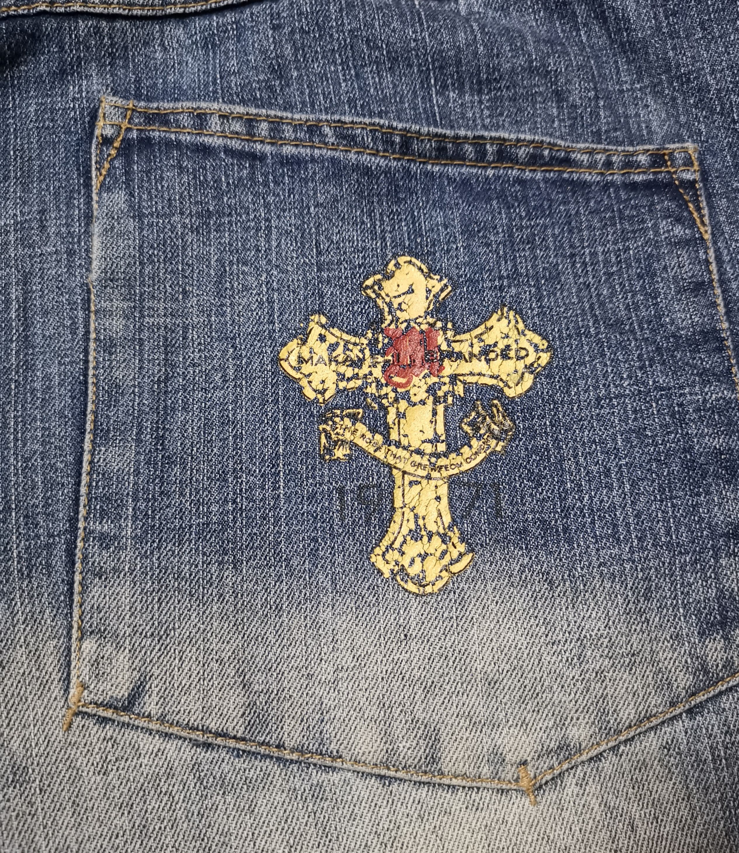 Makaveli Makaveli Distressed Denim With CROSS ✝️ Size US 36 / EU 52 - 6 Thumbnail