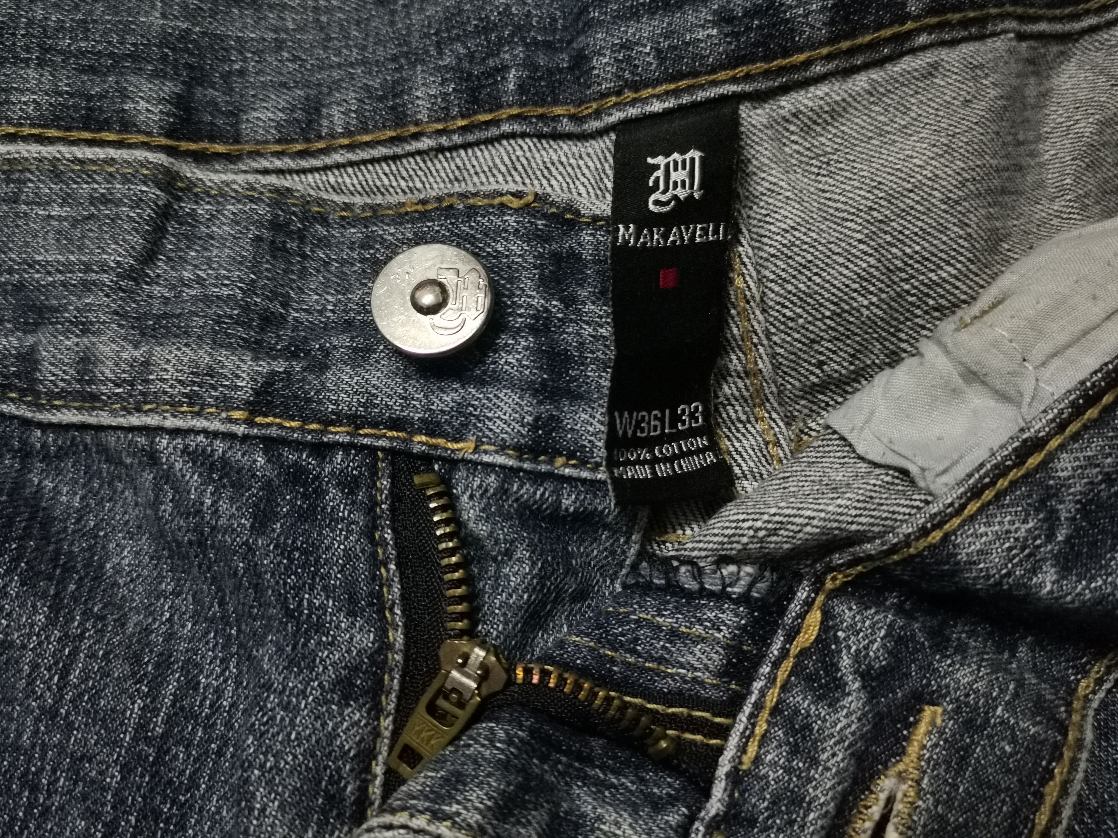 Makaveli Makaveli Distressed Denim With CROSS ✝️ Size US 36 / EU 52 - 7 Thumbnail