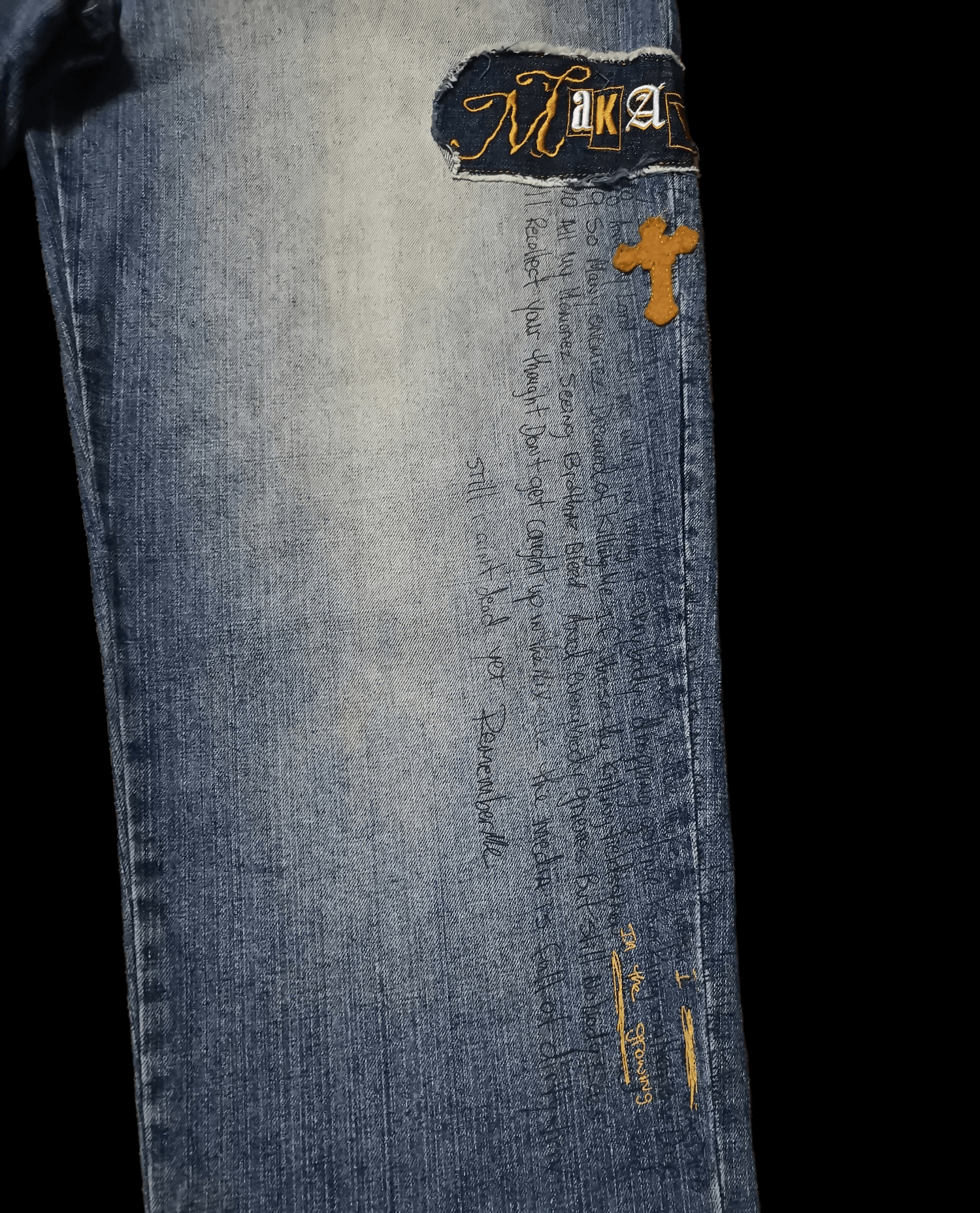 Makaveli Makaveli Distressed Denim With CROSS ✝️ Size US 36 / EU 52 - 4 Thumbnail