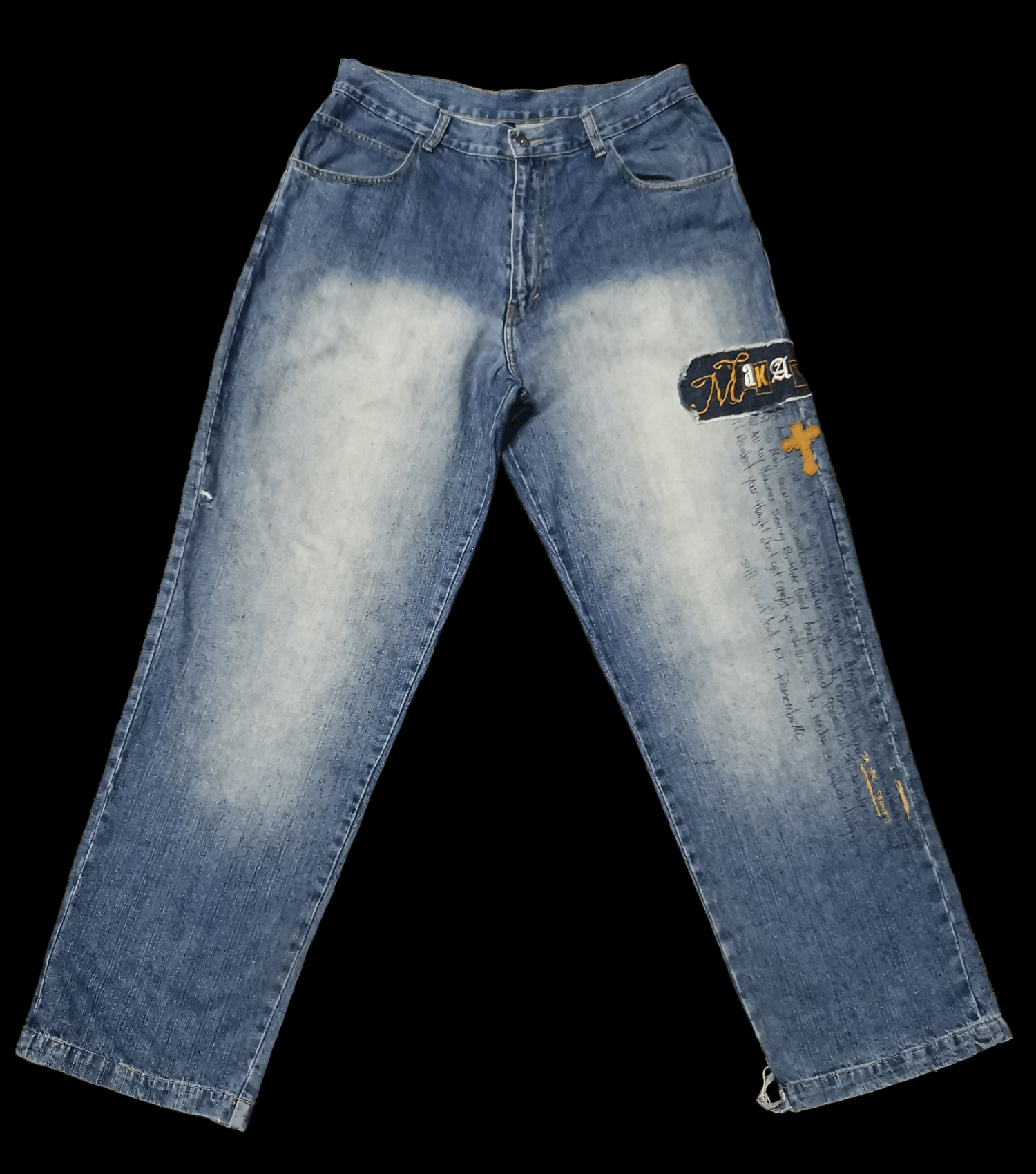 Makaveli Makaveli Distressed Denim With CROSS ✝️ Size US 36 / EU 52 - 1 Thumbnail