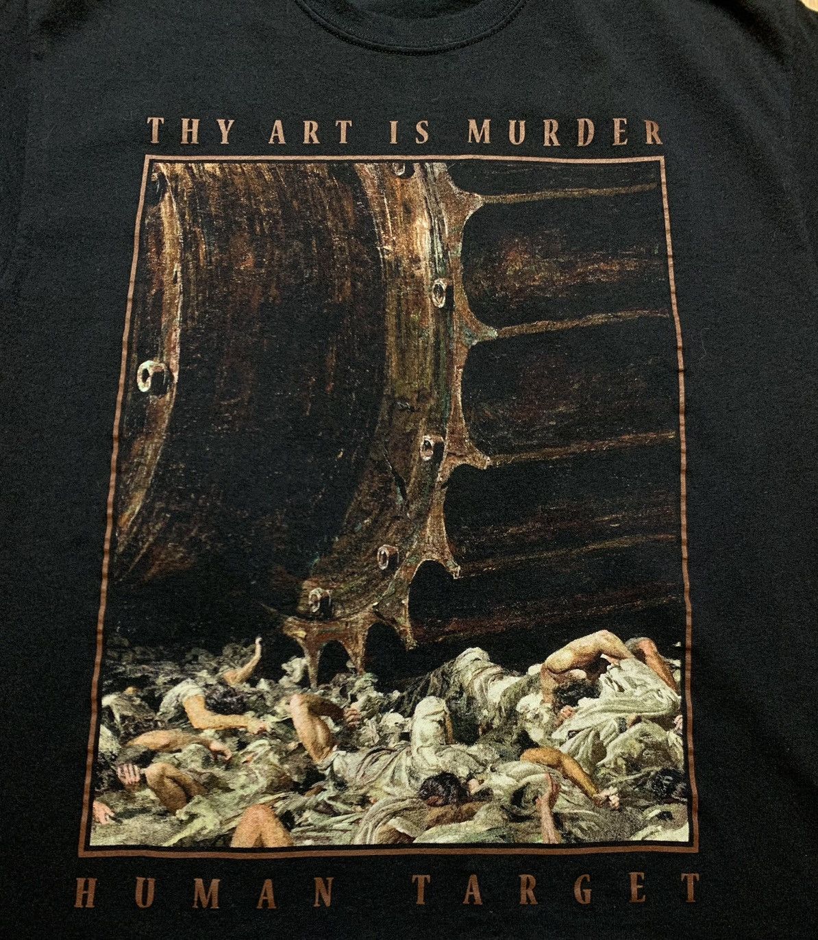 Band Tees Thy Art Is Murder Human Target T-Shirt Size US L / EU 52-54 / 3 - 4 Thumbnail