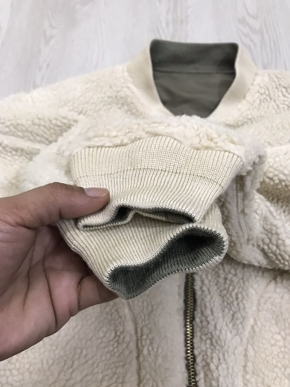 Japanese Brand × Vintage Vintage Freaks Store Japan Bomber Deep Pile Sherpa Jacket Size S / US 4 / IT 40 - 14 Thumbnail