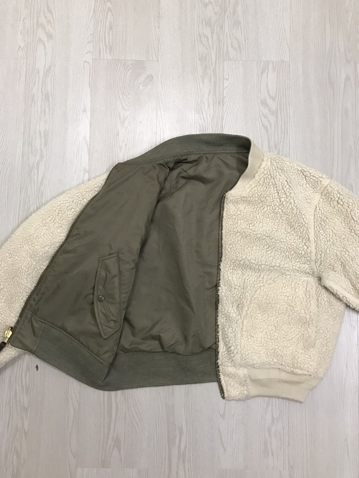 Japanese Brand × Vintage Vintage Freaks Store Japan Bomber Deep Pile Sherpa Jacket Size S / US 4 / IT 40 - 10 Thumbnail