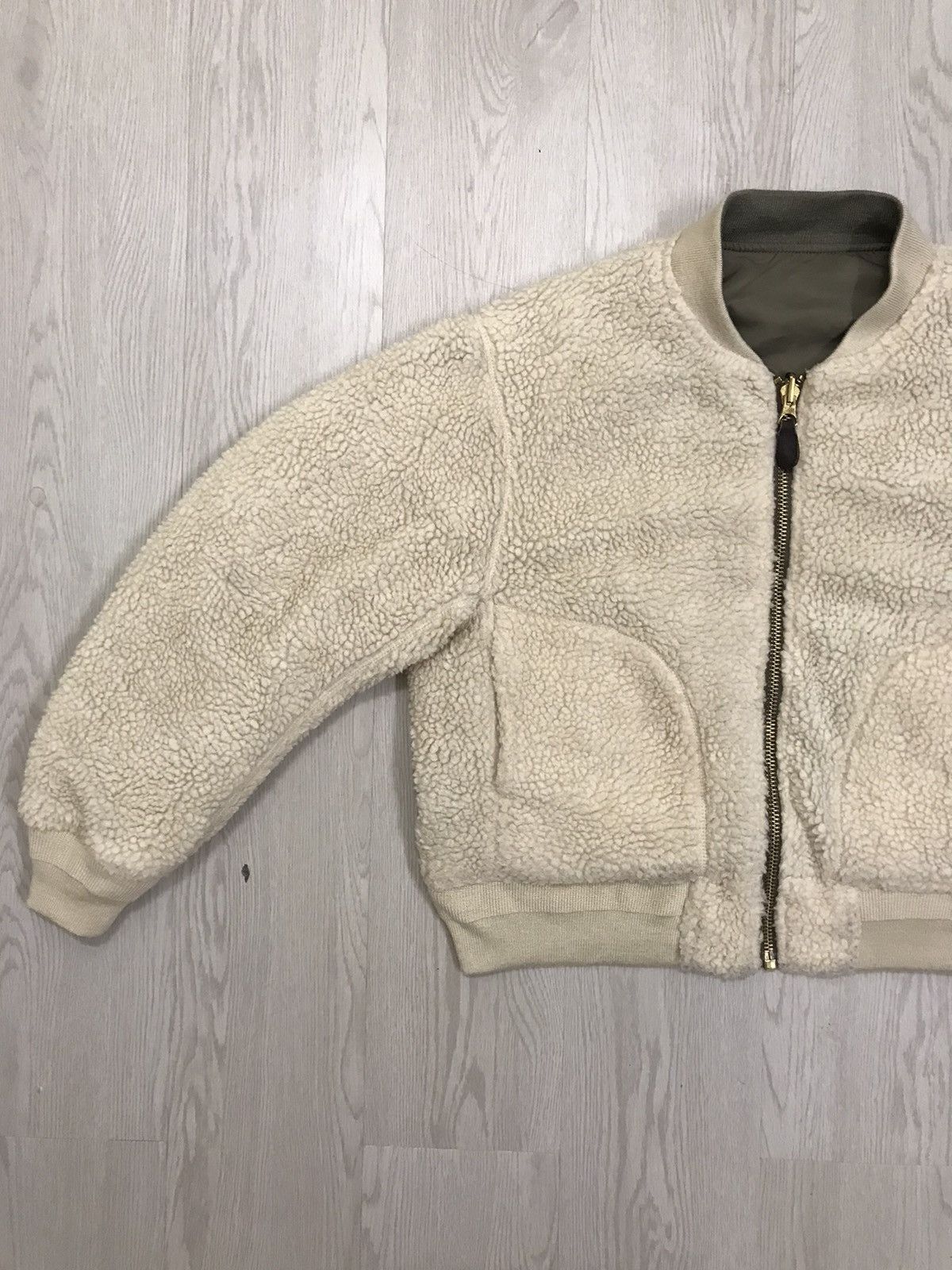 Japanese Brand × Vintage Vintage Freaks Store Japan Bomber Deep Pile Sherpa Jacket Size S / US 4 / IT 40 - 4 Thumbnail