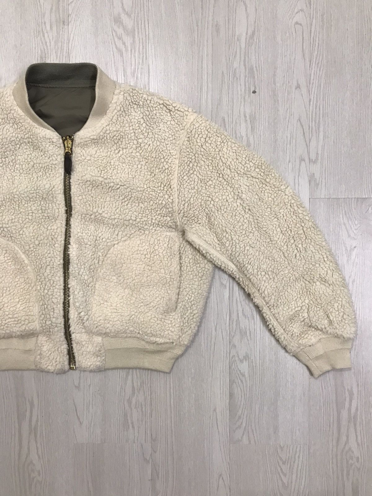 Japanese Brand × Vintage Vintage Freaks Store Japan Bomber Deep Pile Sherpa Jacket Size S / US 4 / IT 40 - 5 Thumbnail