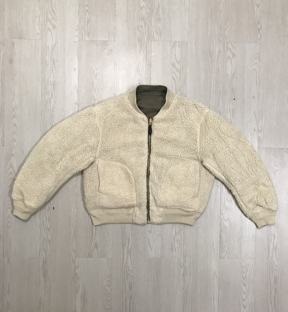 Japanese Brand × Vintage Vintage Freaks Store Japan Bomber Deep Pile Sherpa Jacket Size S / US 4 / IT 40 - 1 Thumbnail