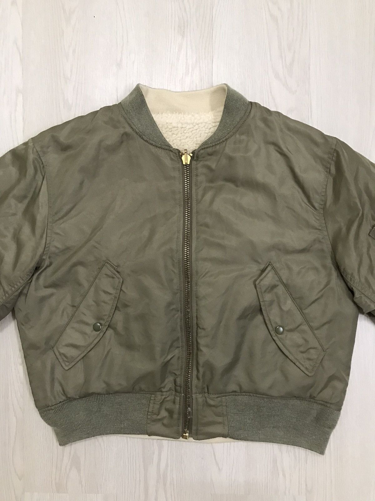 Japanese Brand × Vintage Vintage Freaks Store Japan Bomber Deep Pile Sherpa Jacket Size S / US 4 / IT 40 - 9 Thumbnail