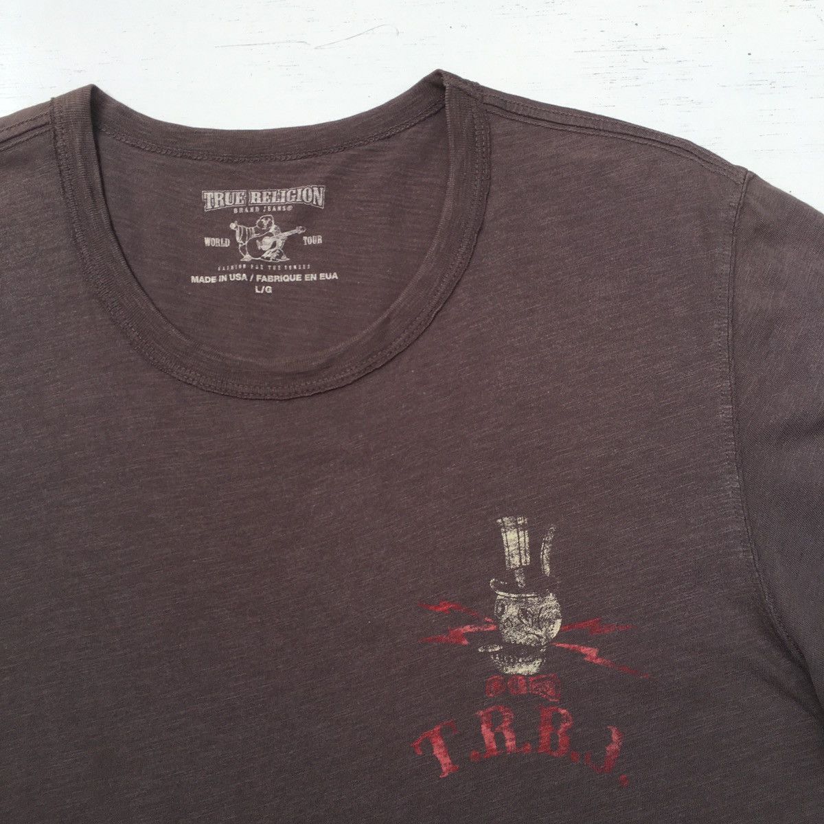 True Religion TRUE RELIGION T-SHIRT UNEVEN FADED Size US L / EU 52-54 / 3 - 16 Thumbnail