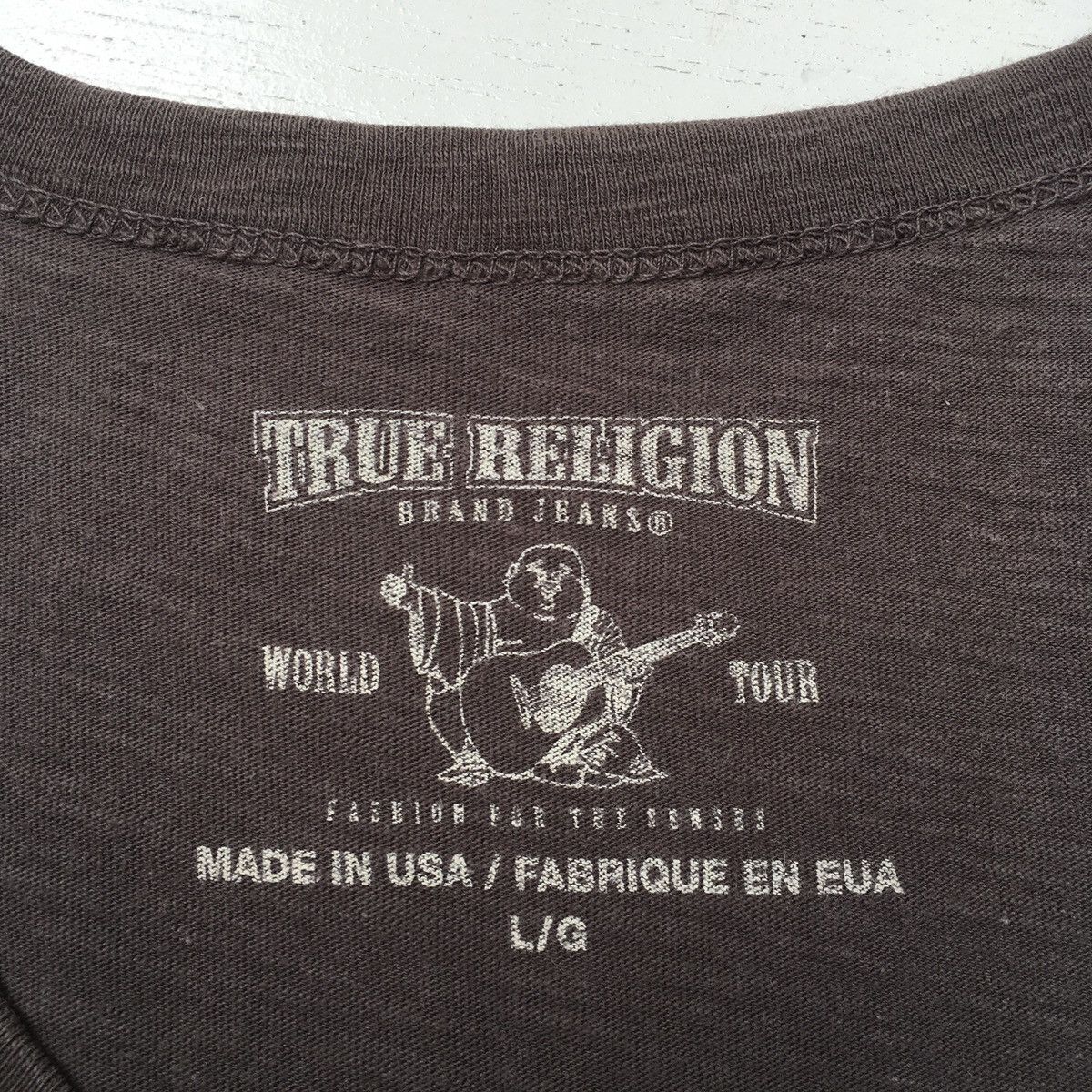 True Religion TRUE RELIGION T-SHIRT UNEVEN FADED Size US L / EU 52-54 / 3 - 4 Thumbnail