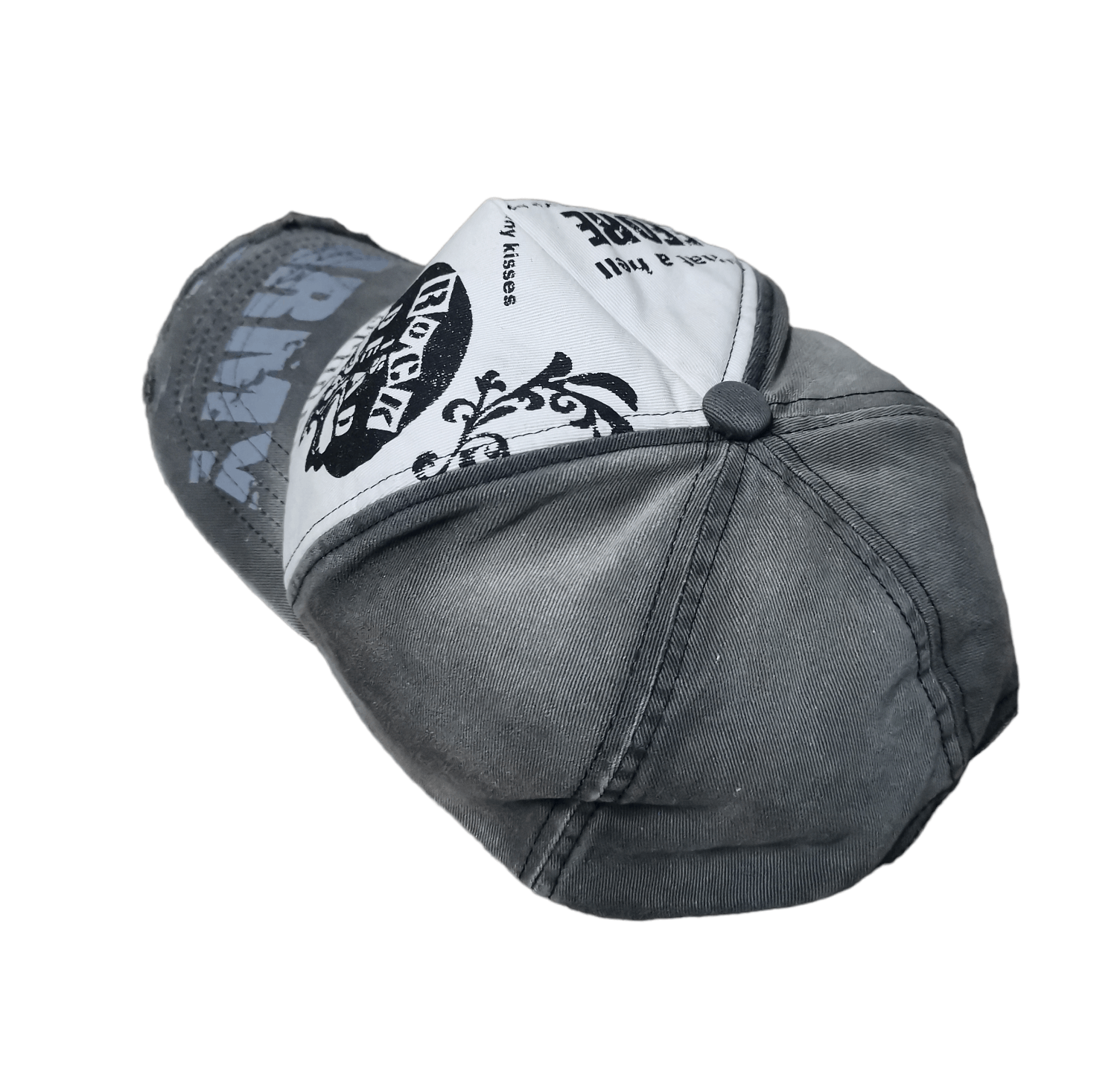 Vintage Vintage '' ROCK IS DEAD '' Distressed Hat Size ONE SIZE - 4 Thumbnail