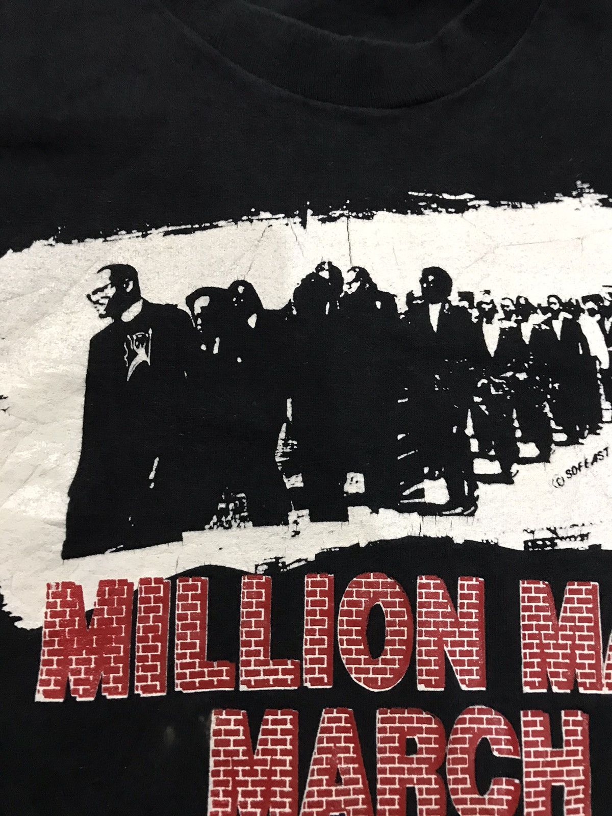 Vintage Vintage iconic 90's Malcom X Million Man March Tshirt Size US XL / EU 56 / 4 - 8 Thumbnail