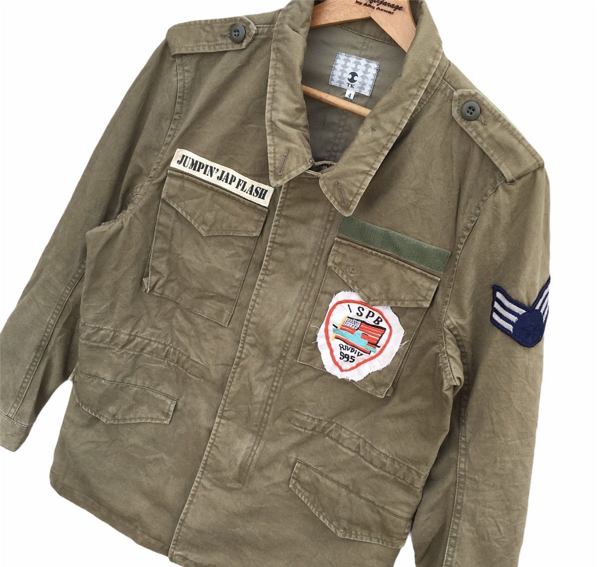 Takeo Kikuchi Vtg Takeo Kikuchi Military Squad Division Patchwork Jacket Size US L / EU 52-54 / 3 - 3 Thumbnail