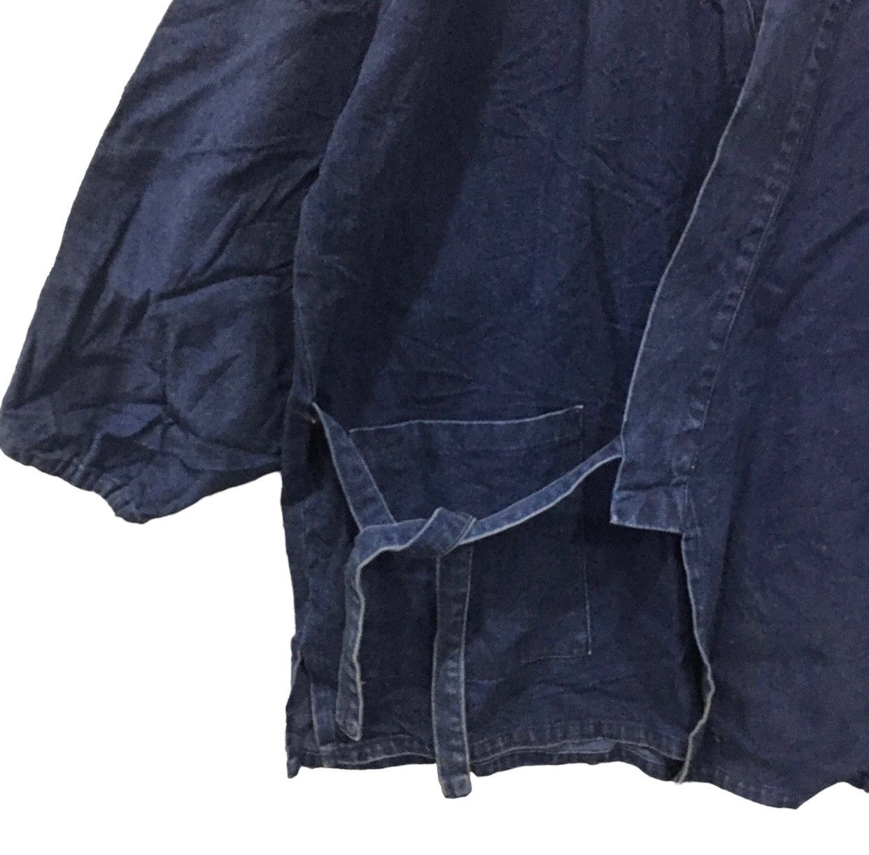 Japanese Brand Vintage Haori Hanten Indigo Kimono 2 Pocket Size US M / EU 48-50 / 2 - 4 Thumbnail