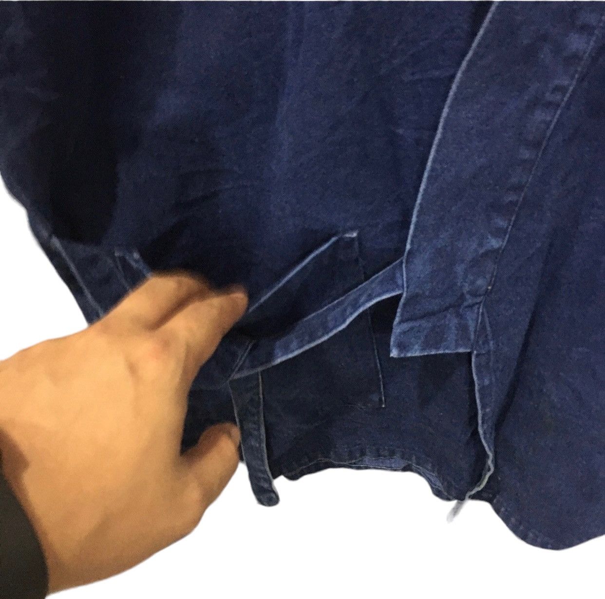 Japanese Brand Vintage Haori Hanten Indigo Kimono 2 Pocket Size US M / EU 48-50 / 2 - 5 Thumbnail