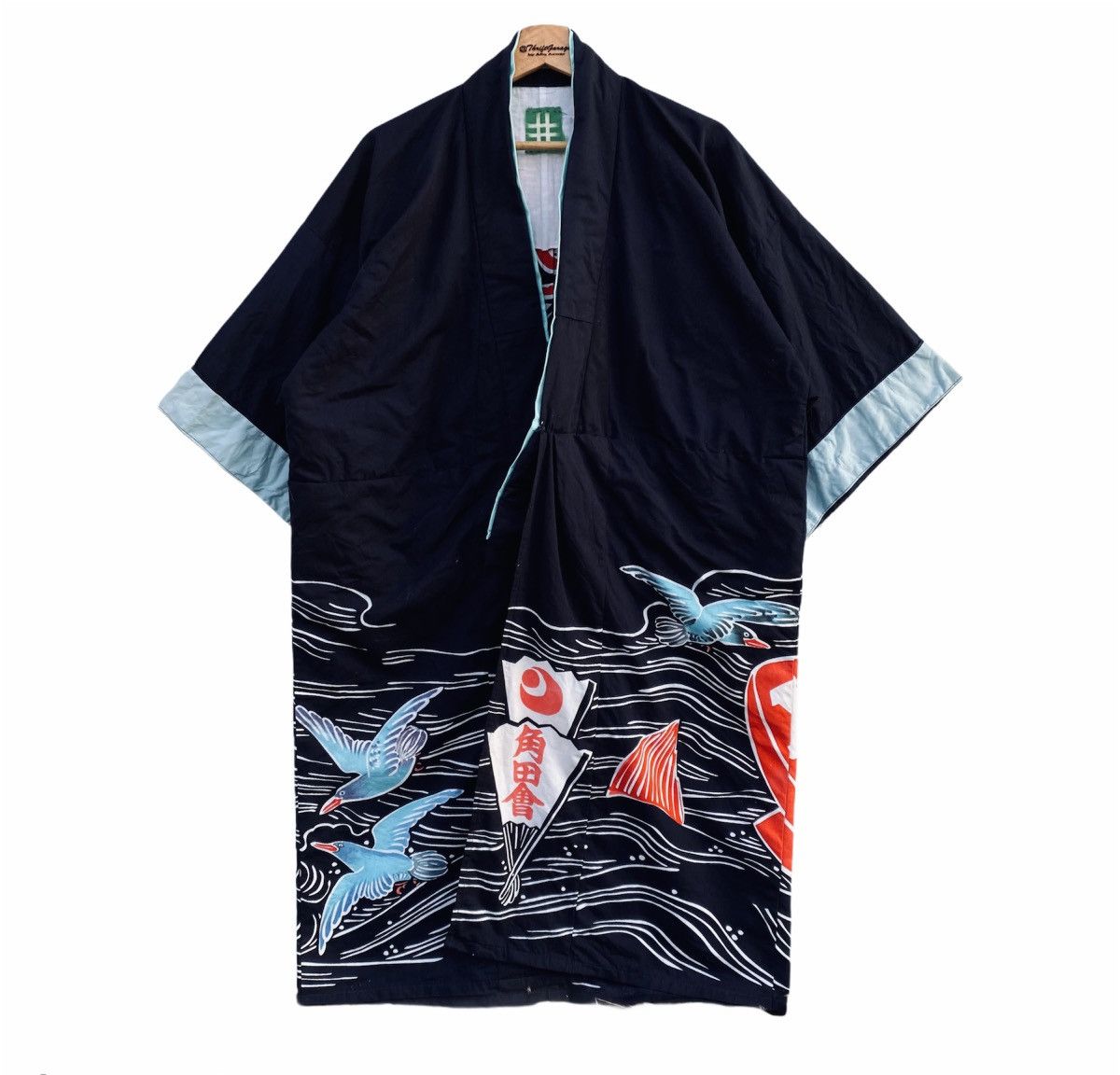 Vintage Vintage Custom Hitoe Sanjuro Hanten Sea Native Kimono Japan Size US L / EU 52-54 / 3 - 2 Thumbnail