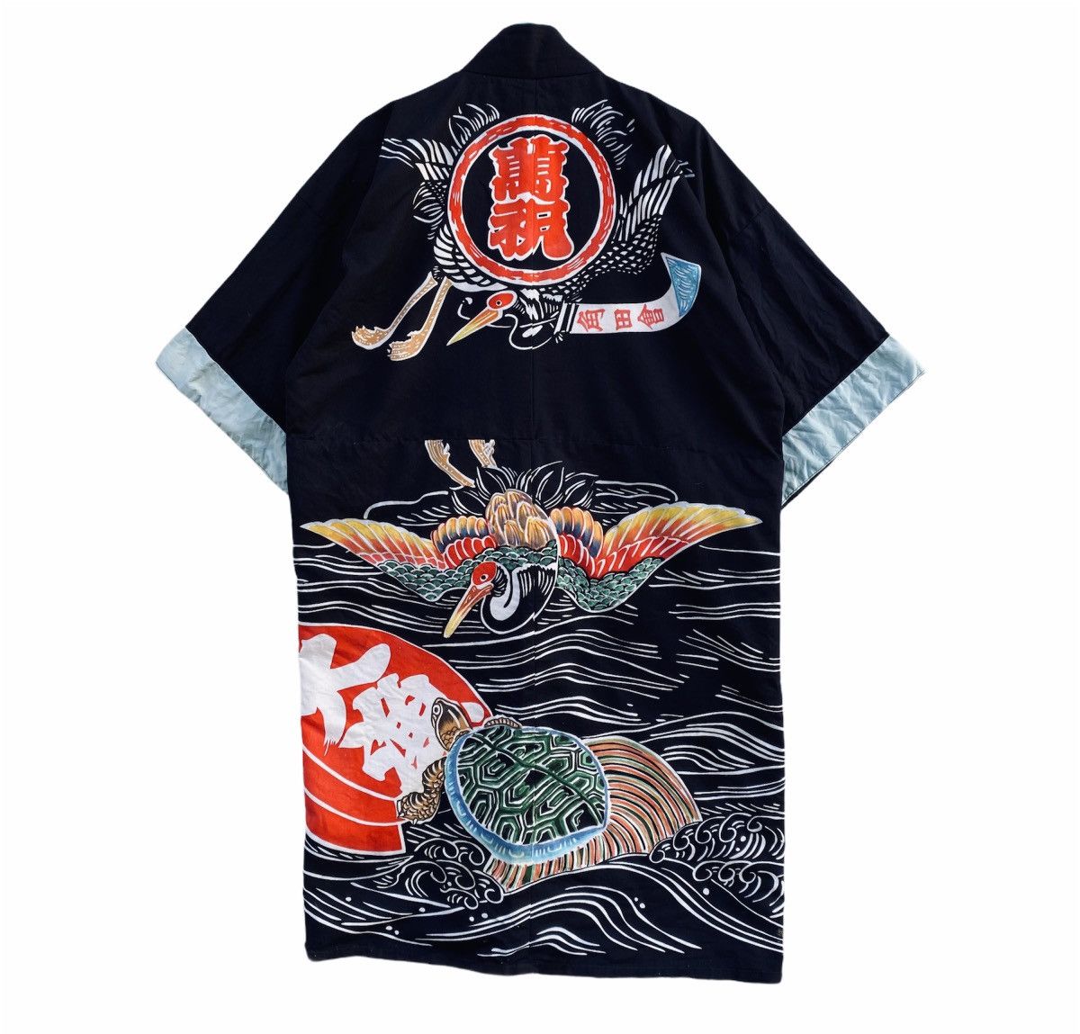 Vintage Vintage Custom Hitoe Sanjuro Hanten Sea Native Kimono Japan Size US L / EU 52-54 / 3 - 1 Thumbnail